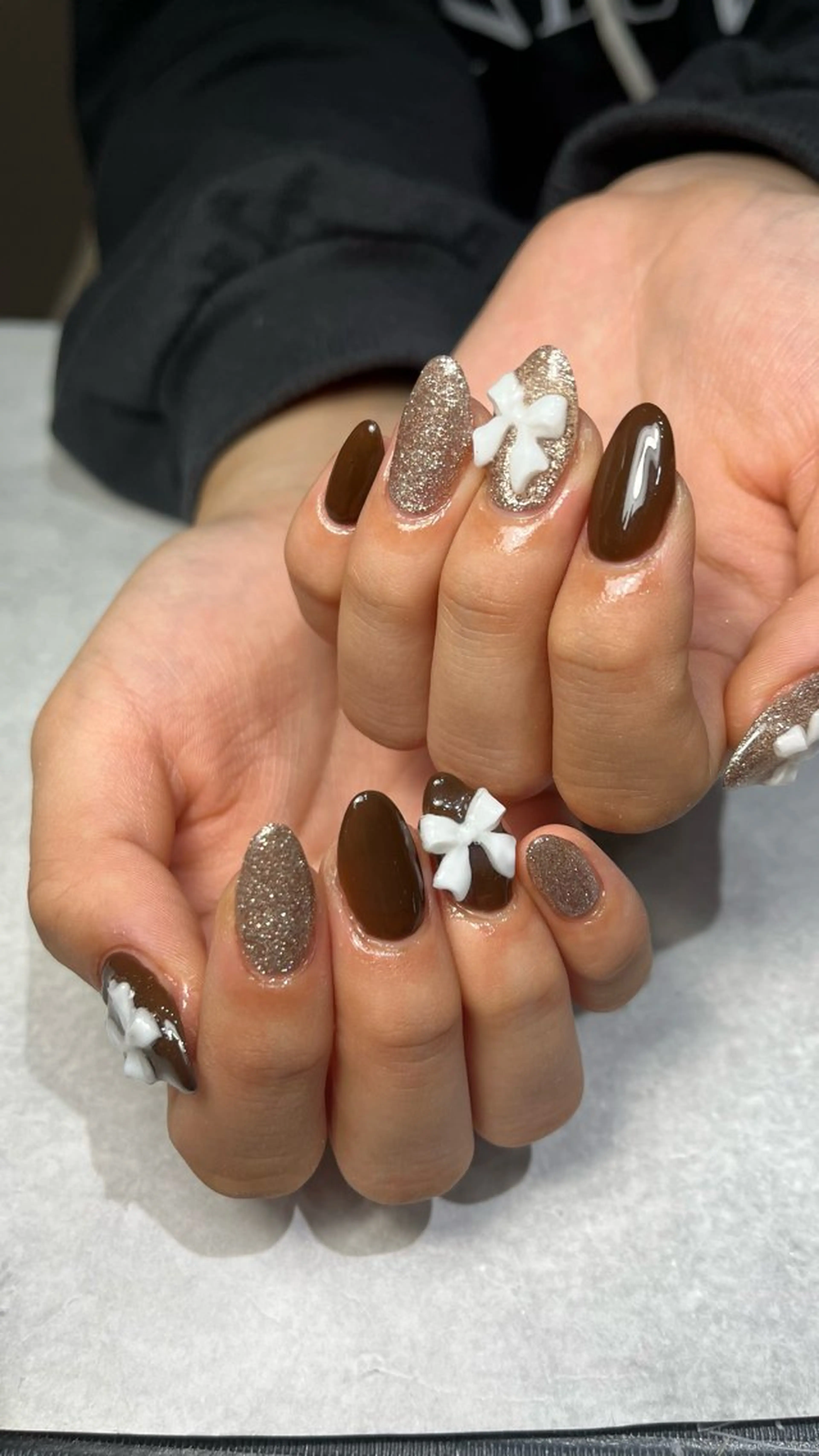 ネイル ハンドネイル 🤎Two ERI🤎のネイルデザイン