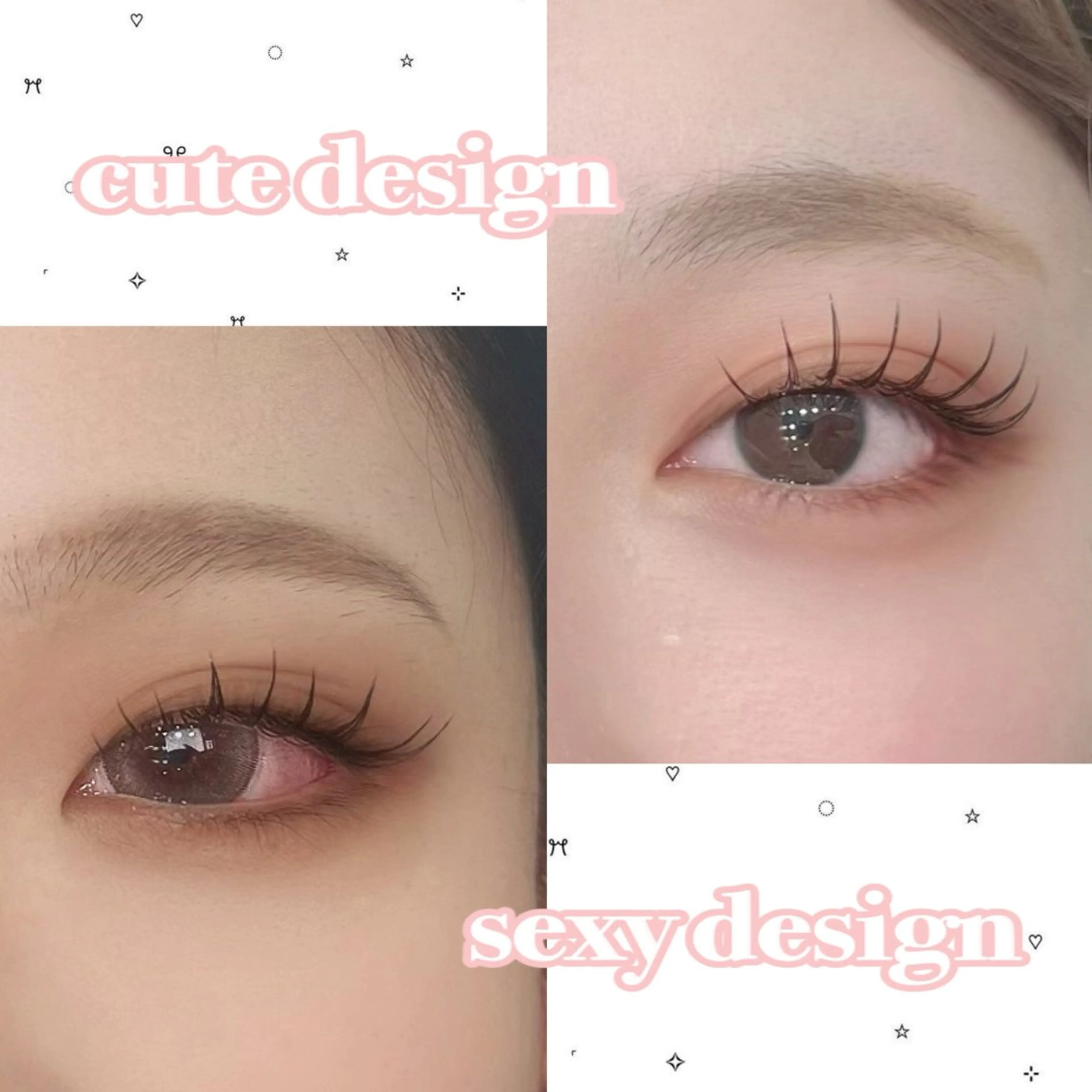 マツエク・マツパ キュート 目尻長め セクシー 名古屋eyelist hoshinoのマツエク・マツパデザイン