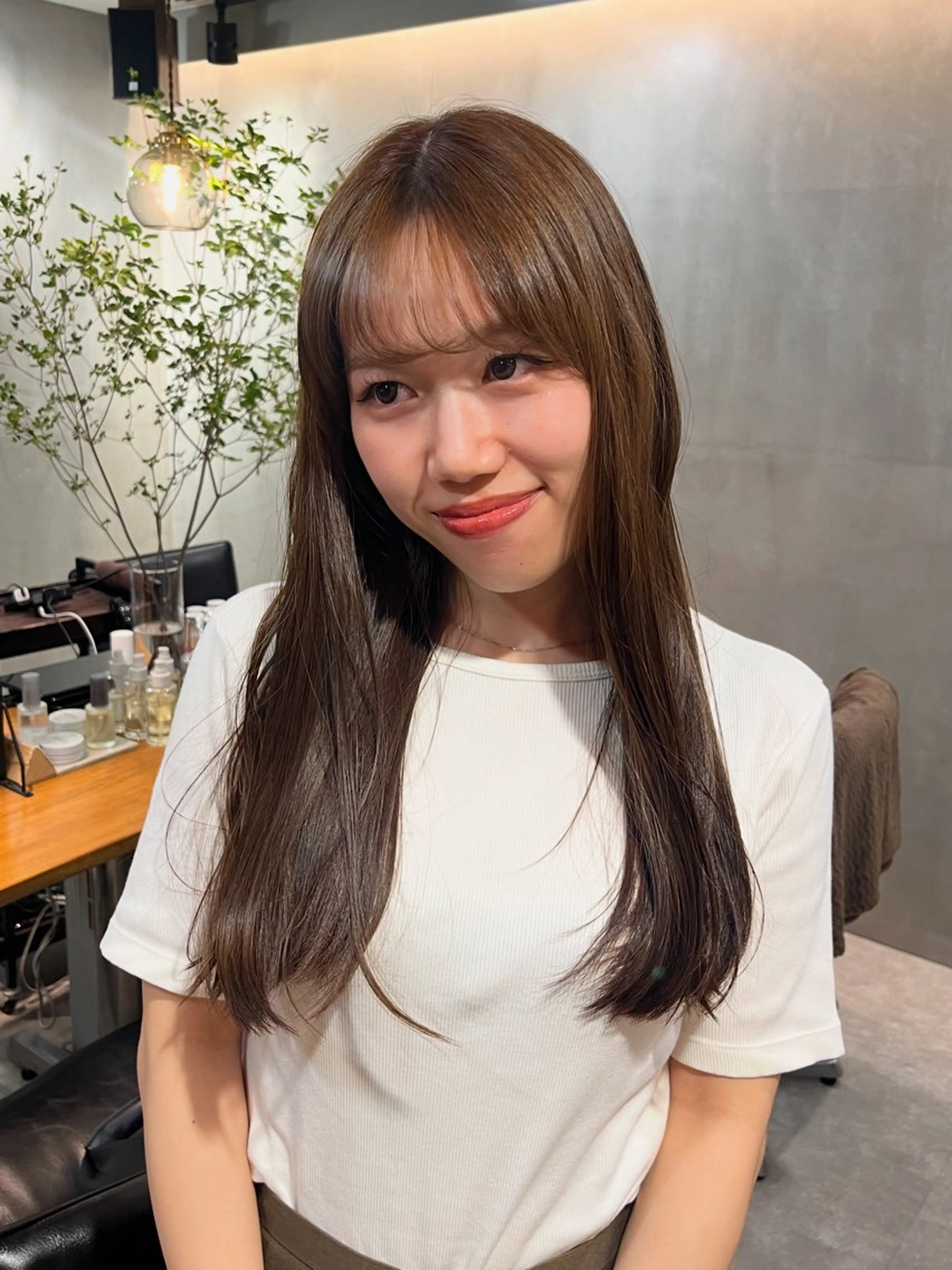 ロング ヘアカラー トリートメント 🤎透明感ツヤカラー Chinatsu🤎のヘアスタイル