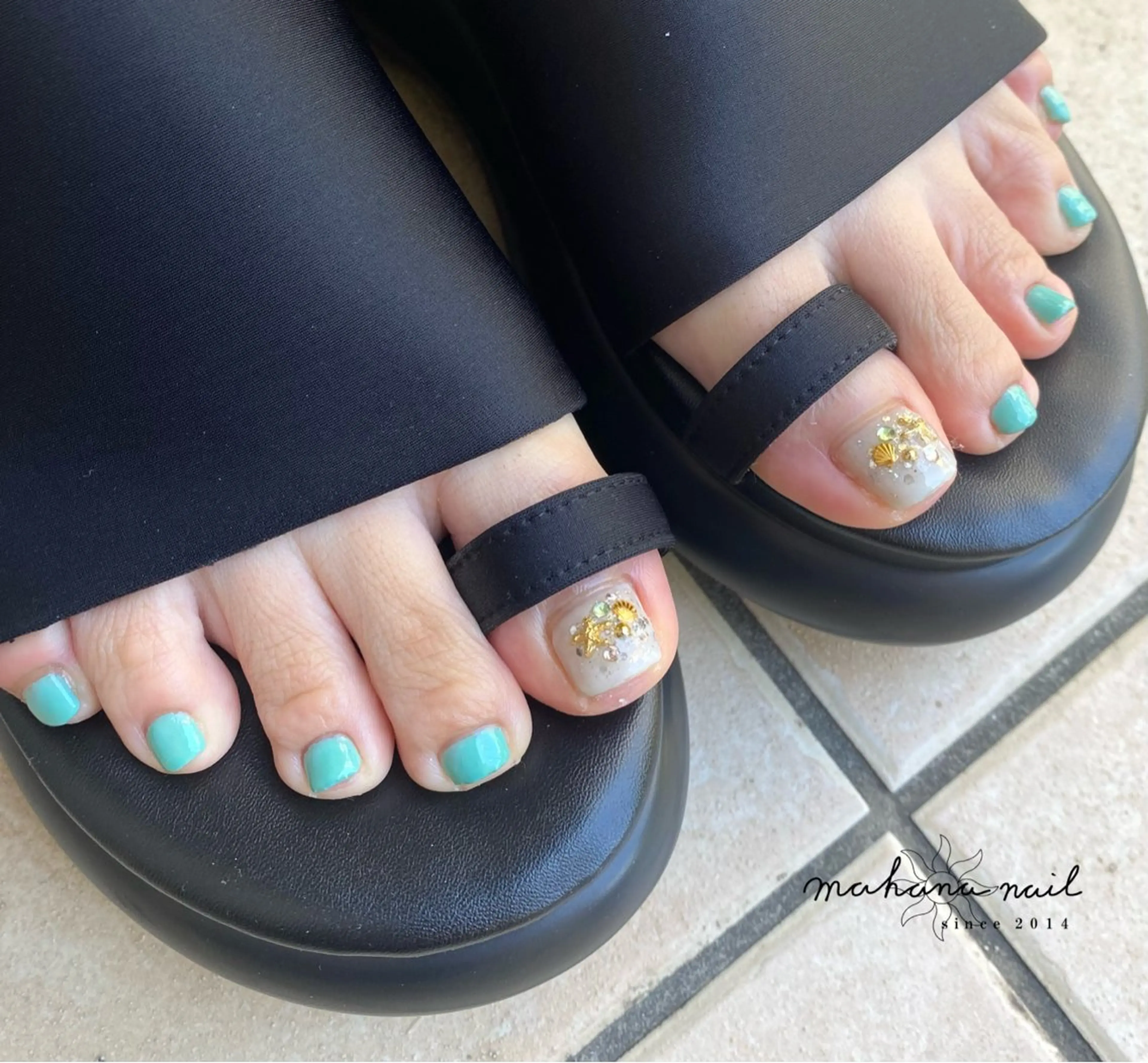 ネイル フットネイル 持ち込み mahana nailのネイルデザイン