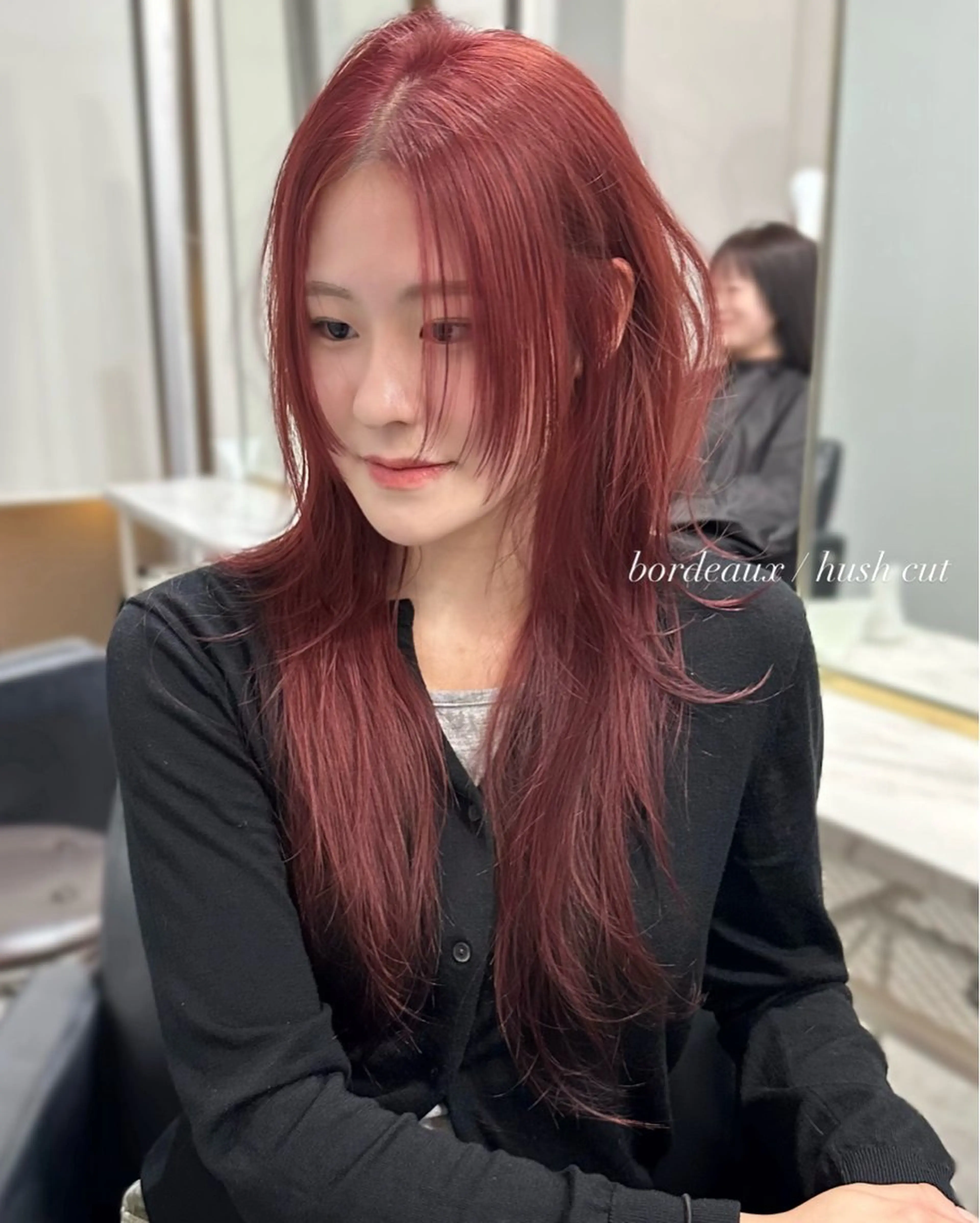 ロング カラー ヘアアレンジ カット ヘアカラー トリートメント ヘアセット 🫧🇰🇷韓国ヘア レイヤー🐺Yutaのヘアスタイル