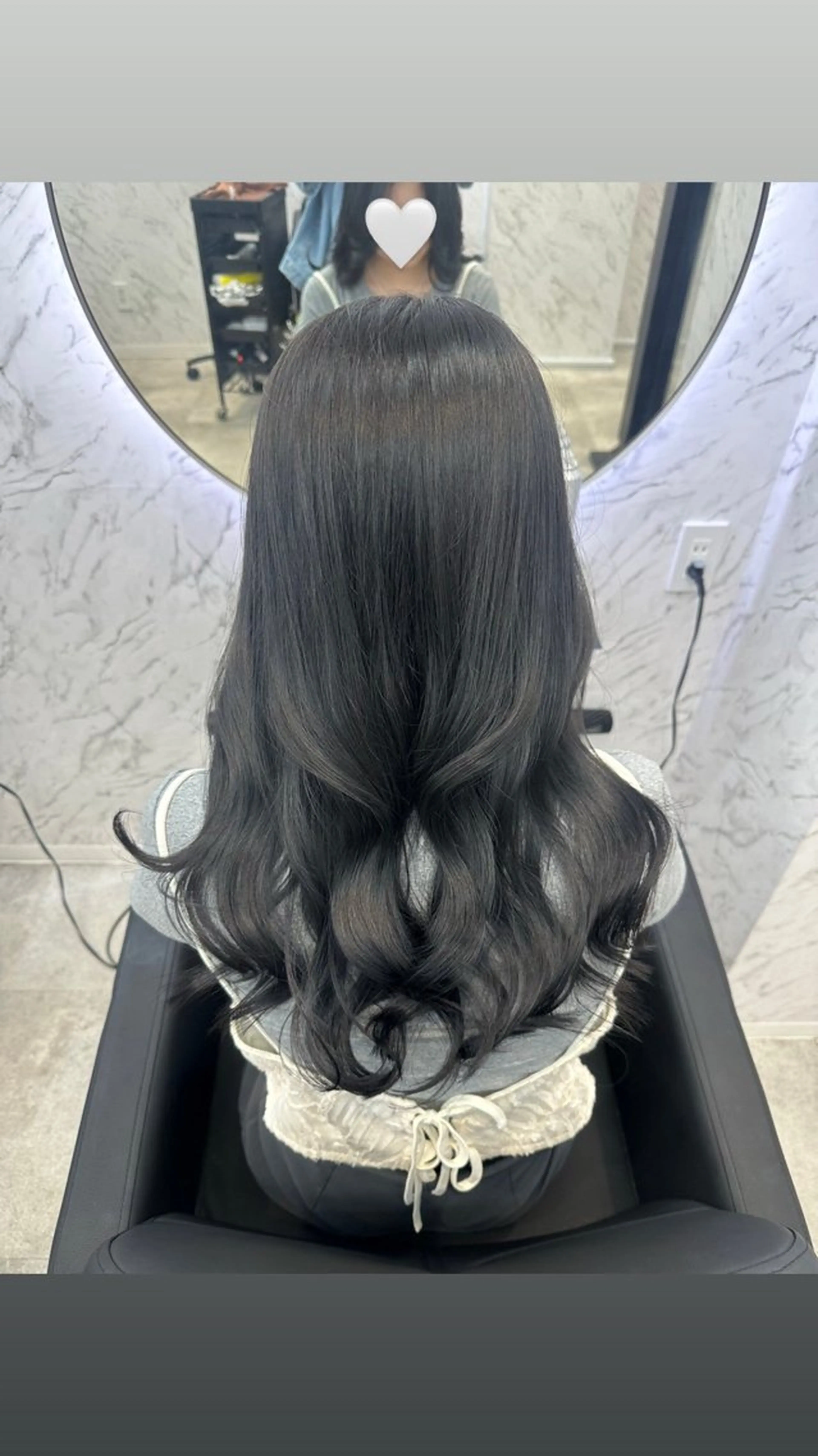 ロング カラー グレージュ ヘアカラー トリートメント カット¥1100 ✂️MIUのヘアスタイル