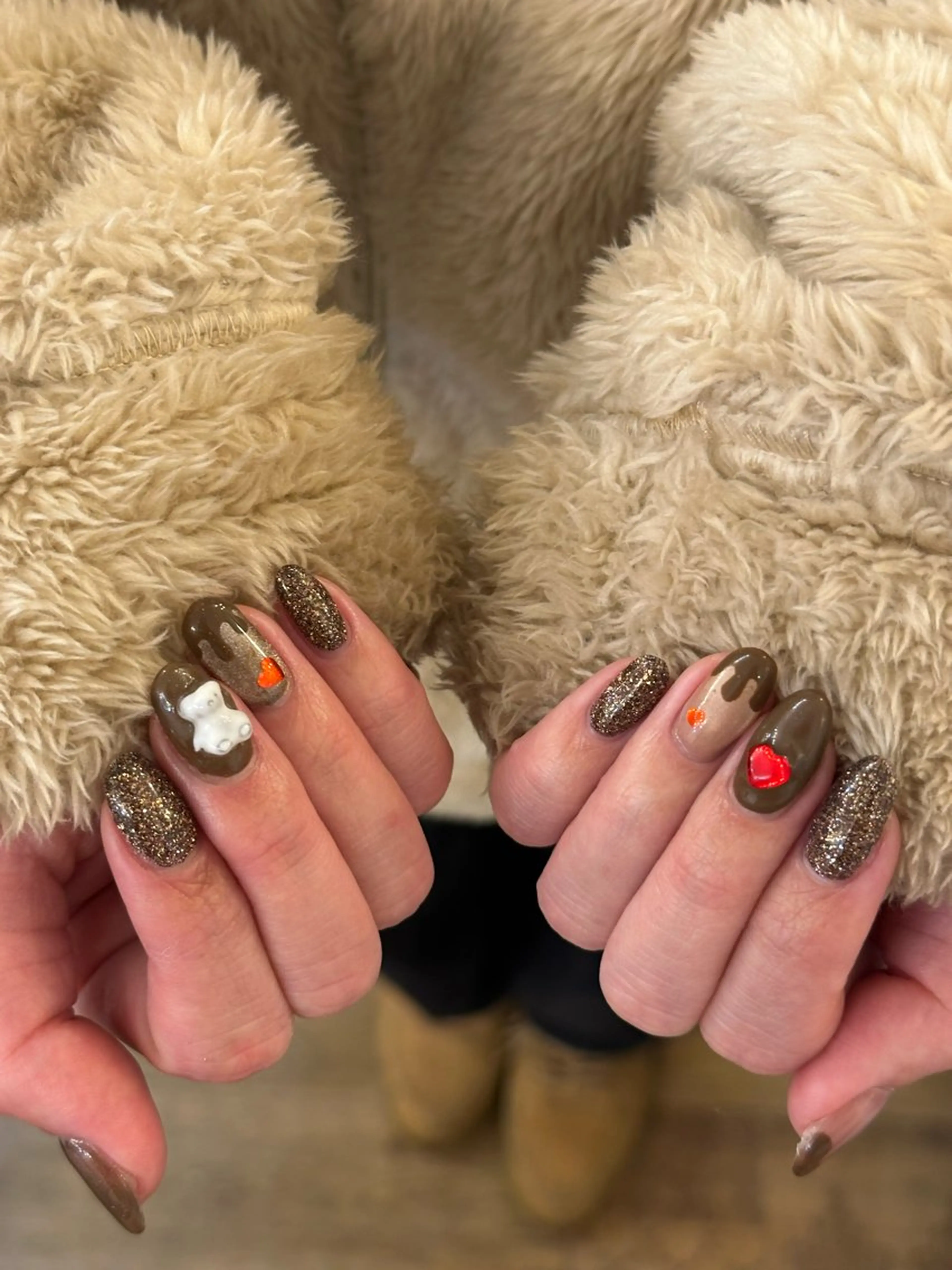 ネイル バレンタイン NAIL Alaia ☆AIのネイルデザイン