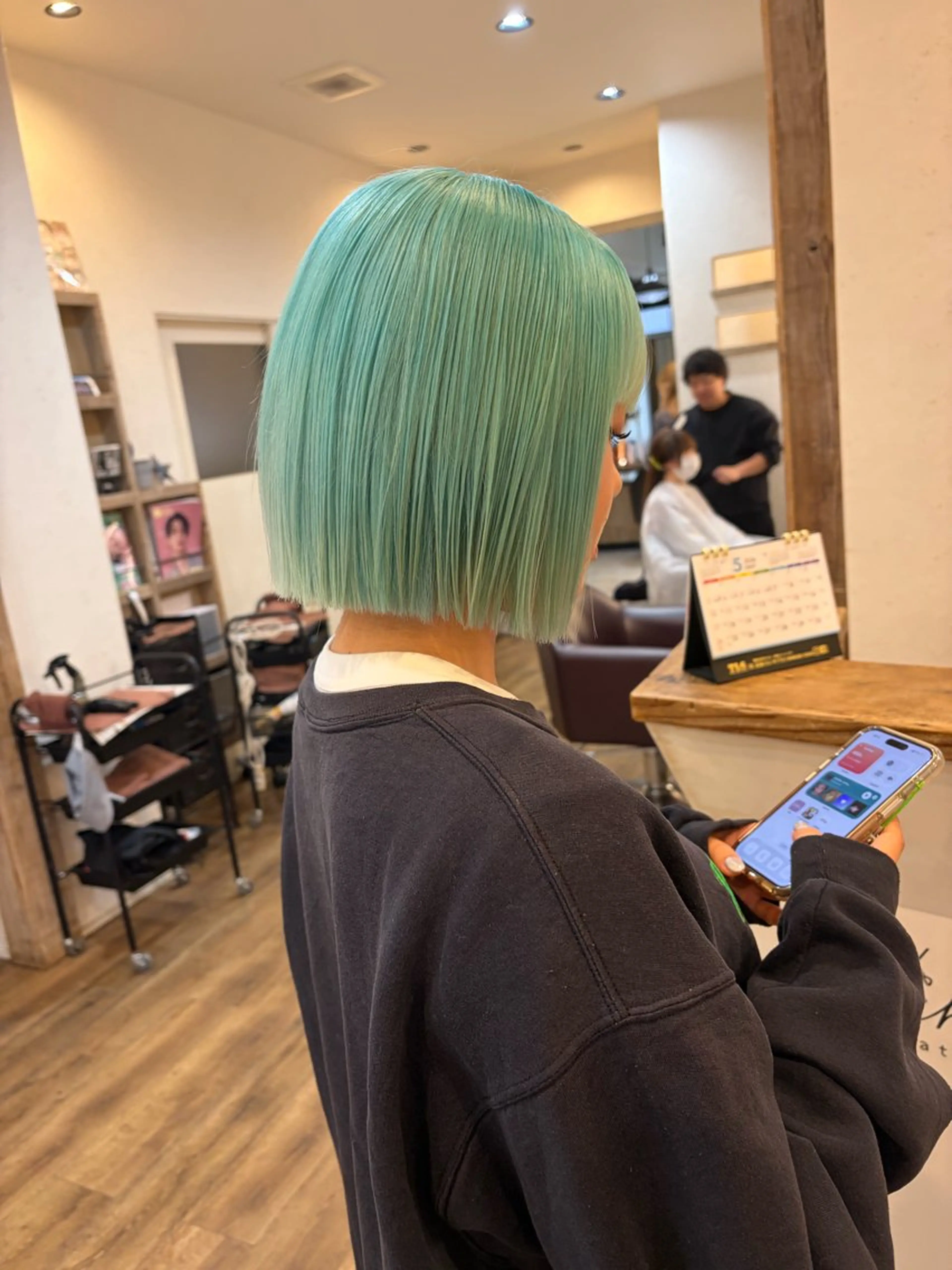 ショート トリートメント カット ヘアカラー トリートメント 髪質改善/ハイトーン カラー/久保田彰のヘアスタイル