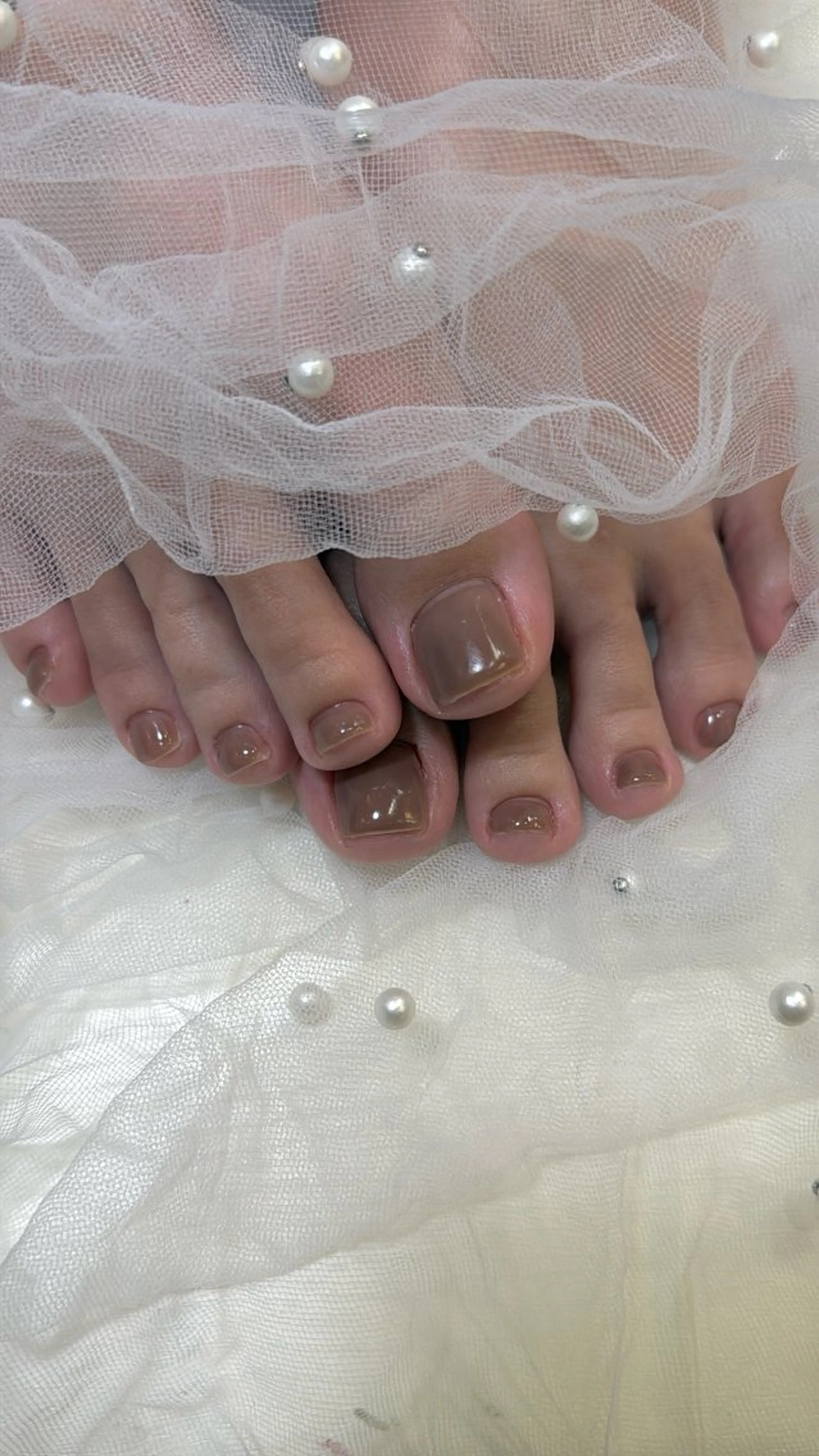 ネイル フラッシュネイル フットネイル フレンチネイル 韓国ネイル マグネットネイル フットネイル SAKU nail 作島茜のネイルデザイン