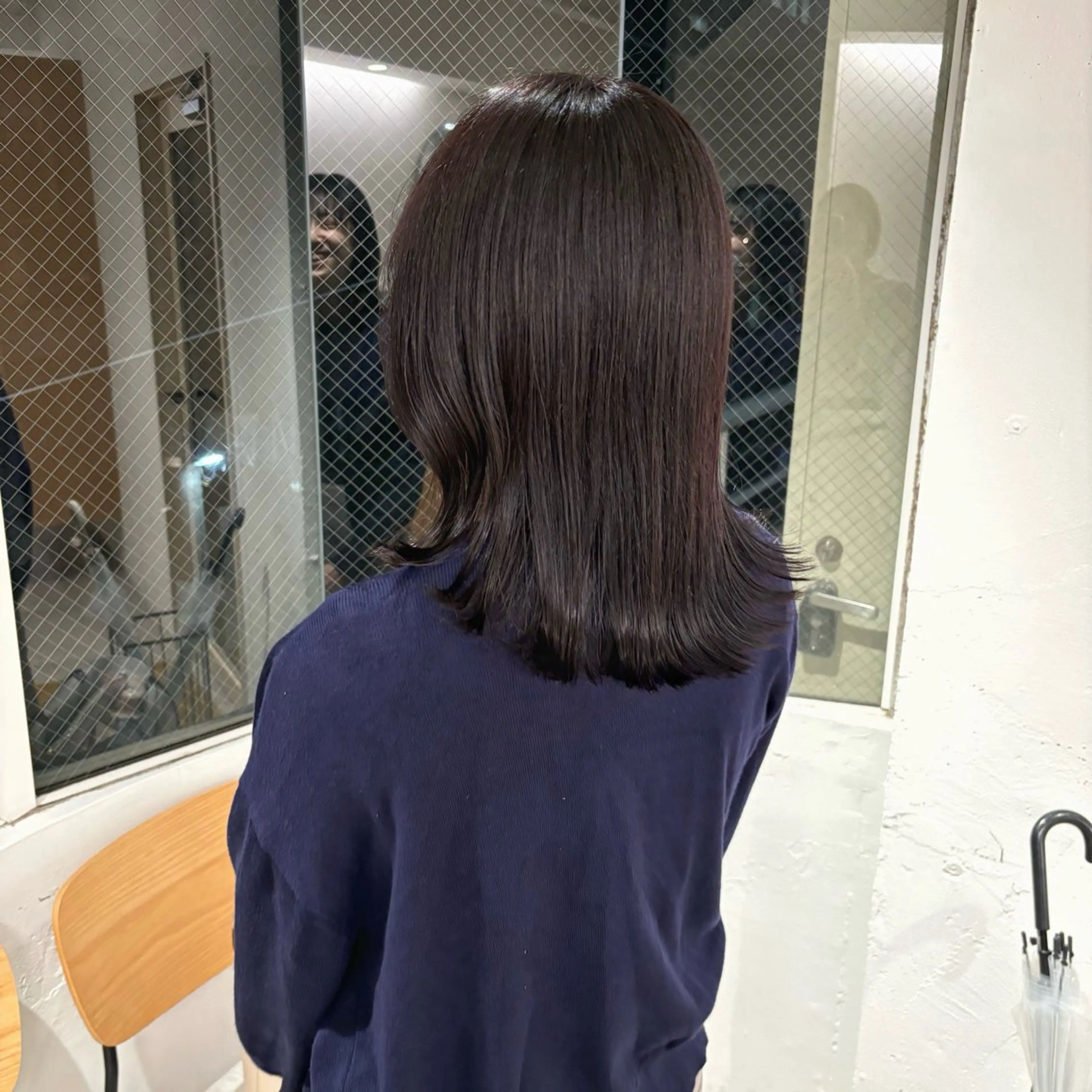 ミディアム カラー アッシュ ブリーチ ラベンダーカラー ブリーチなしカラー お洒落パーマ/ボブ ❄️Tomoka❄️のヘアスタイル