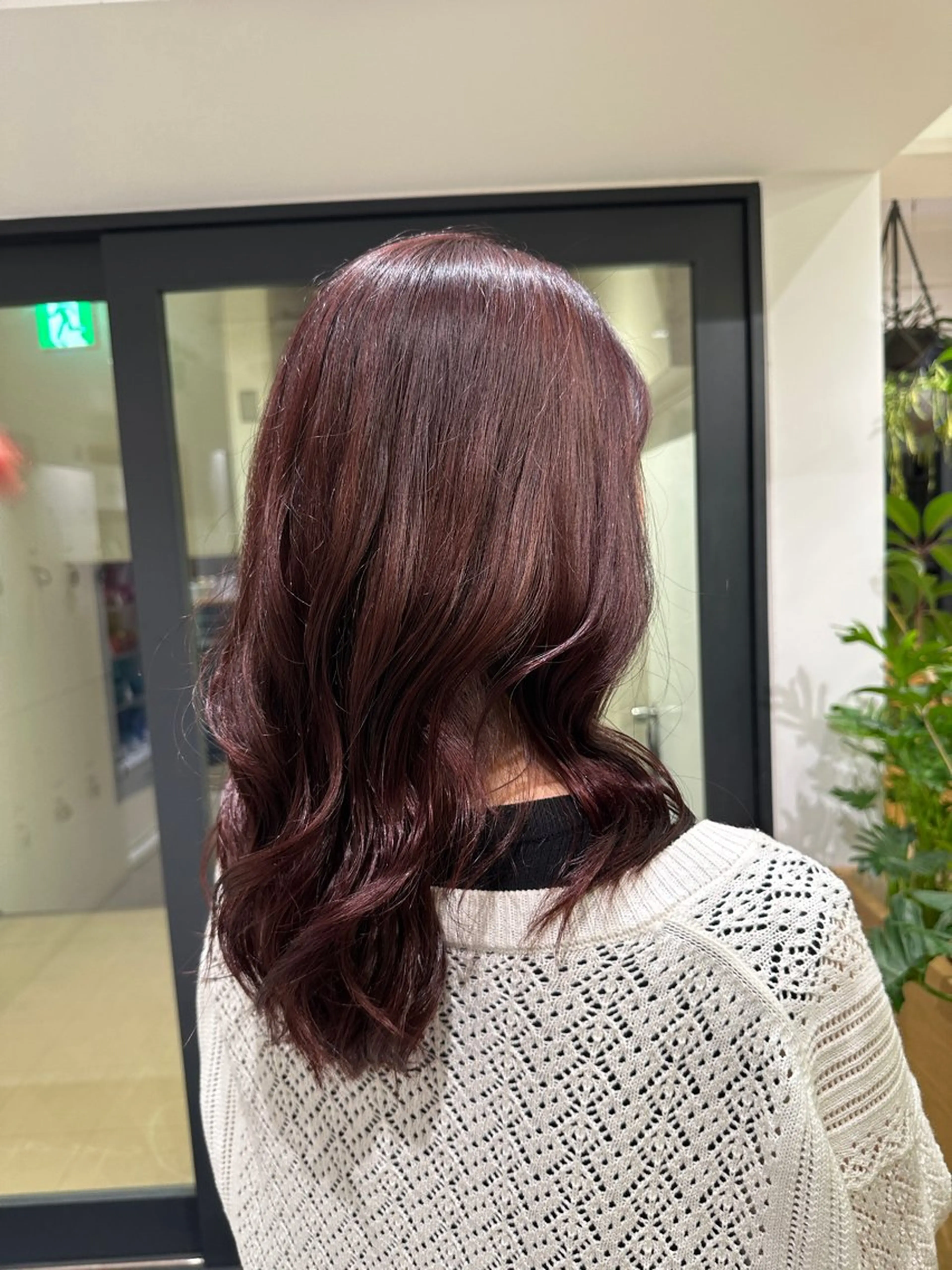 ミディアム カラー 切りっぱなし/髪質 改善矯正/さやか🫧のヘアスタイル