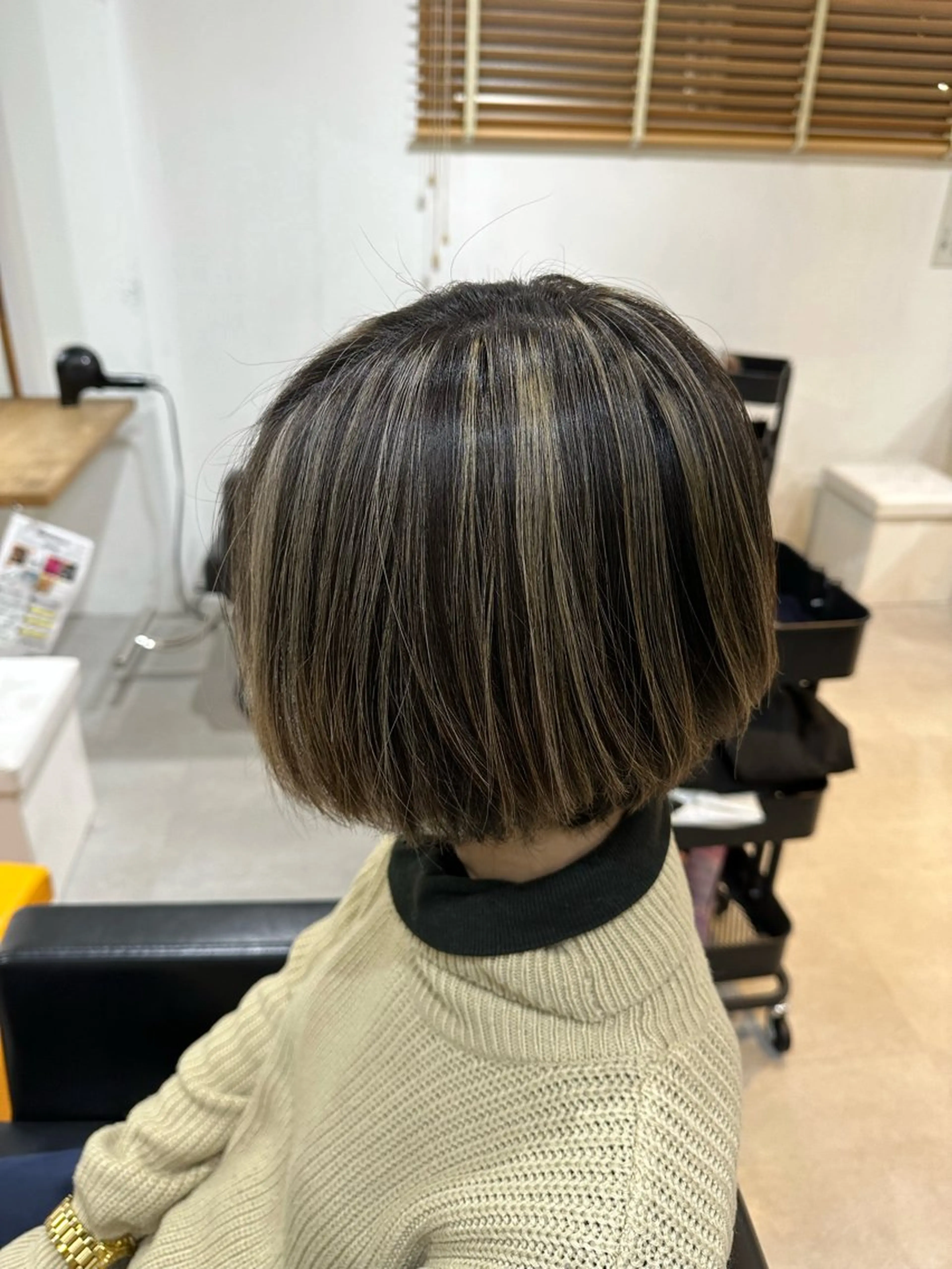 カラー 🐬脱白髪染めカラー 清水大世🐬のヘアスタイル