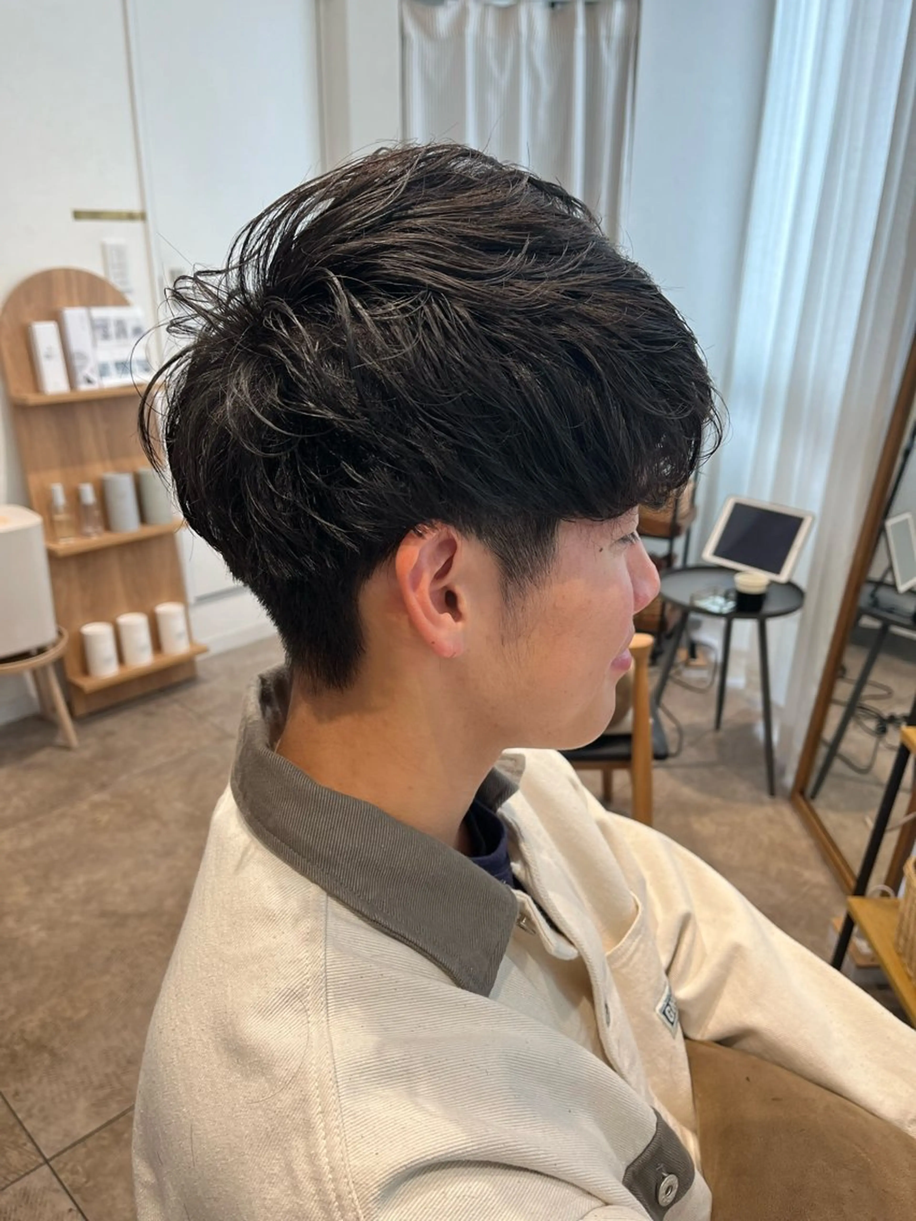 ショート メンズ カット パーマ QUEなつみ 🕊🫧のヘアスタイル