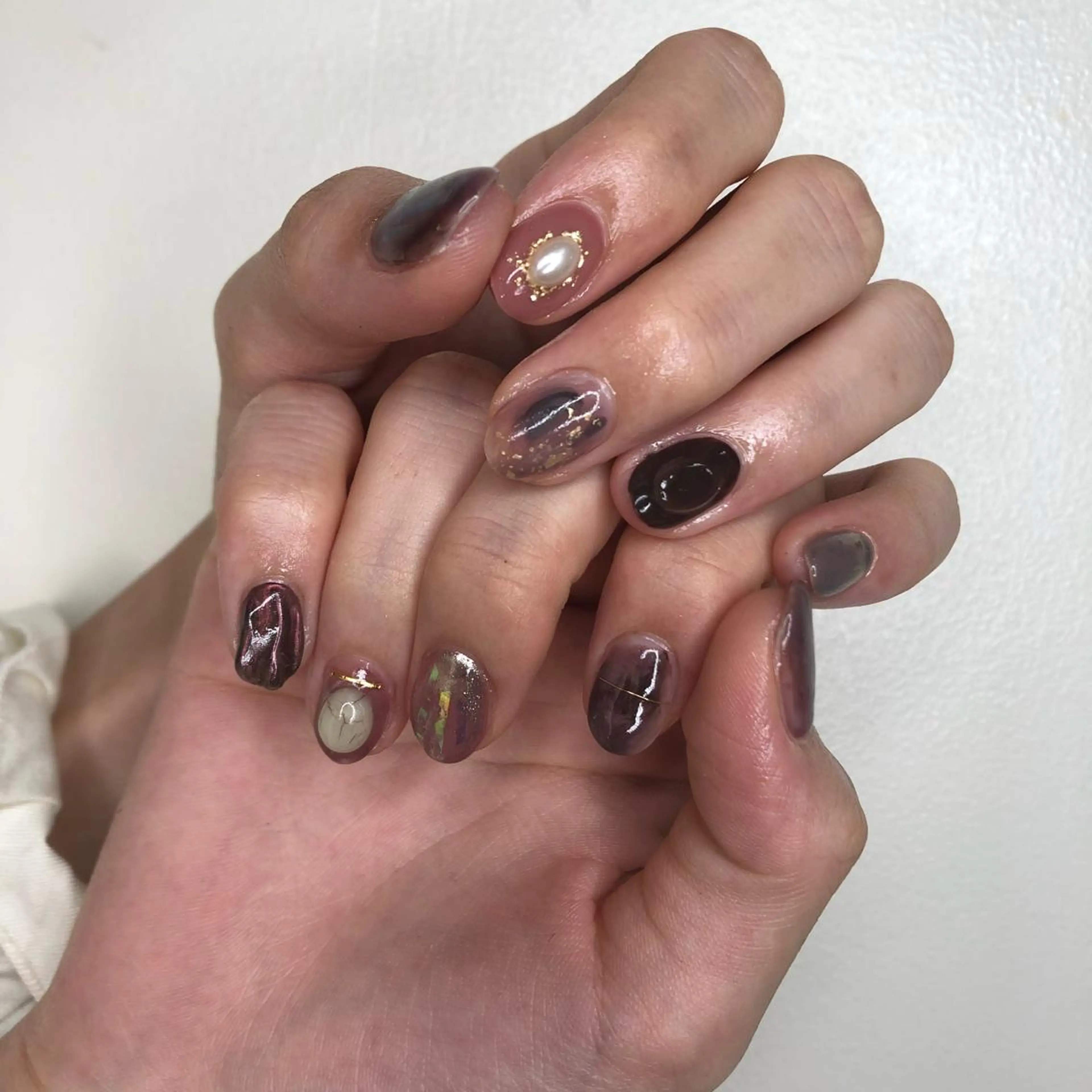 ネイル 【淡色color/ nail】maikoのネイルデザイン