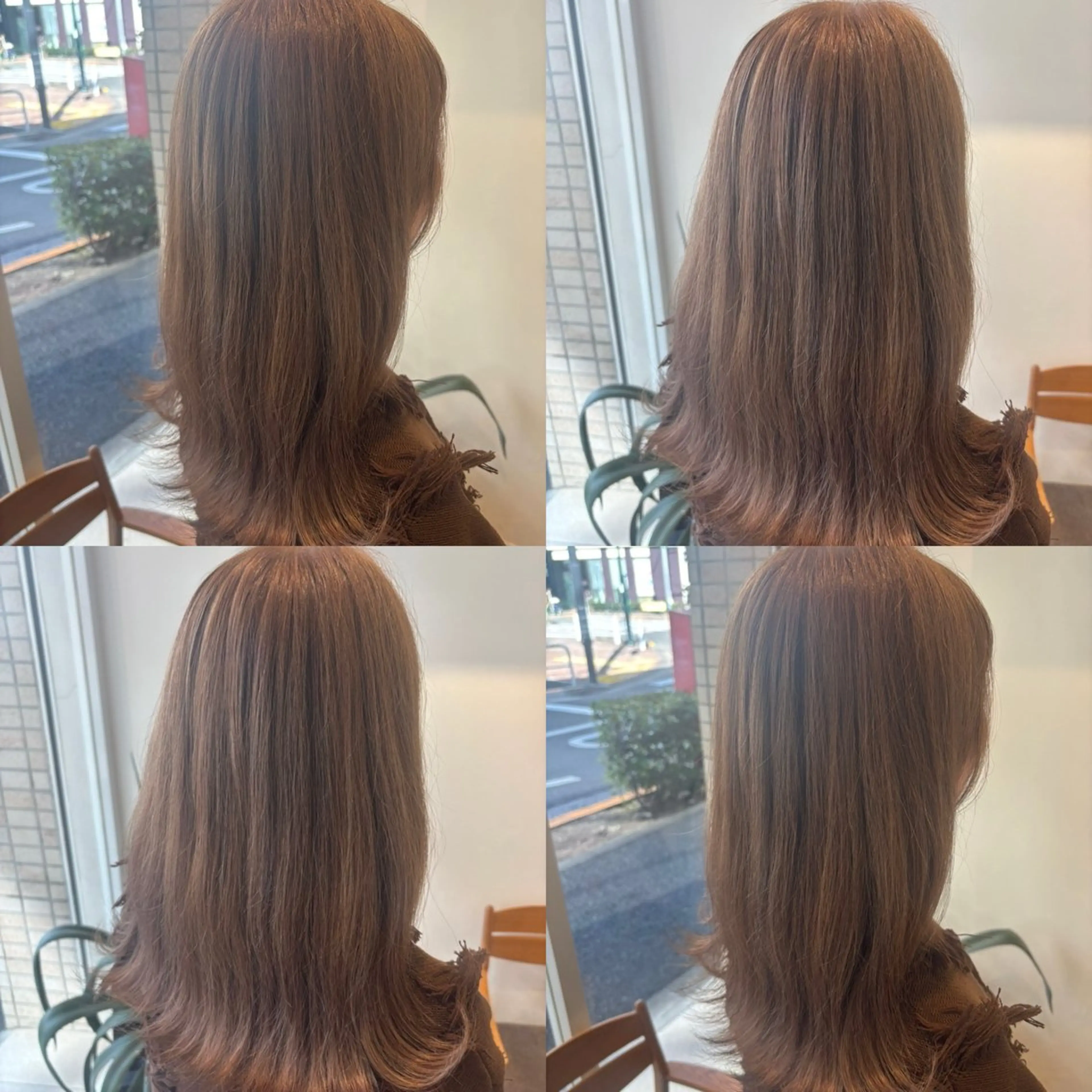 ミディアム カラー ベージュカラー ブリーチ お客様満足度No.1 🐶柴田みどりのヘアスタイル