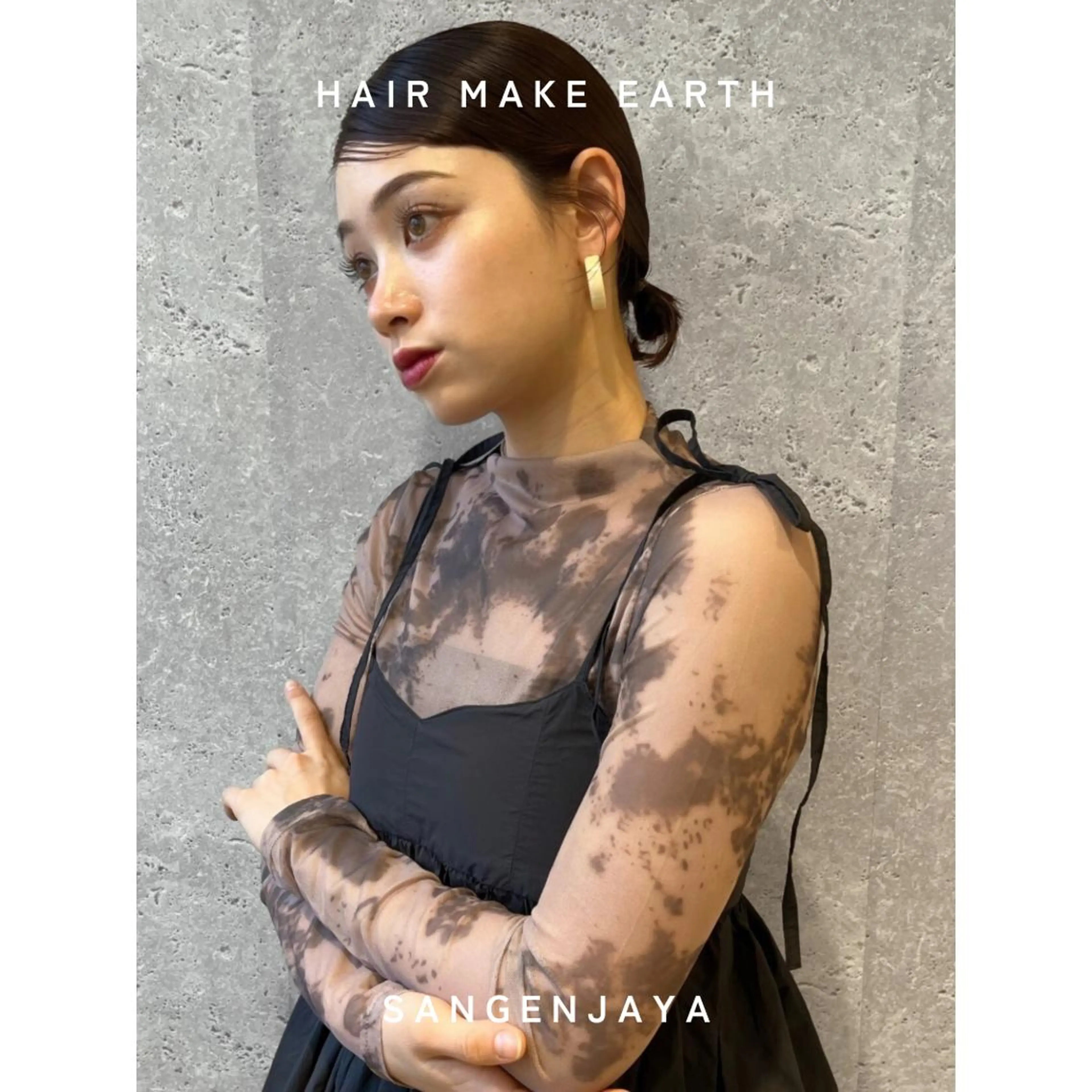 ヘアアレンジ 結婚式・ブライダル ボブ 浴衣 hair make earth 🪡のヘアスタイル