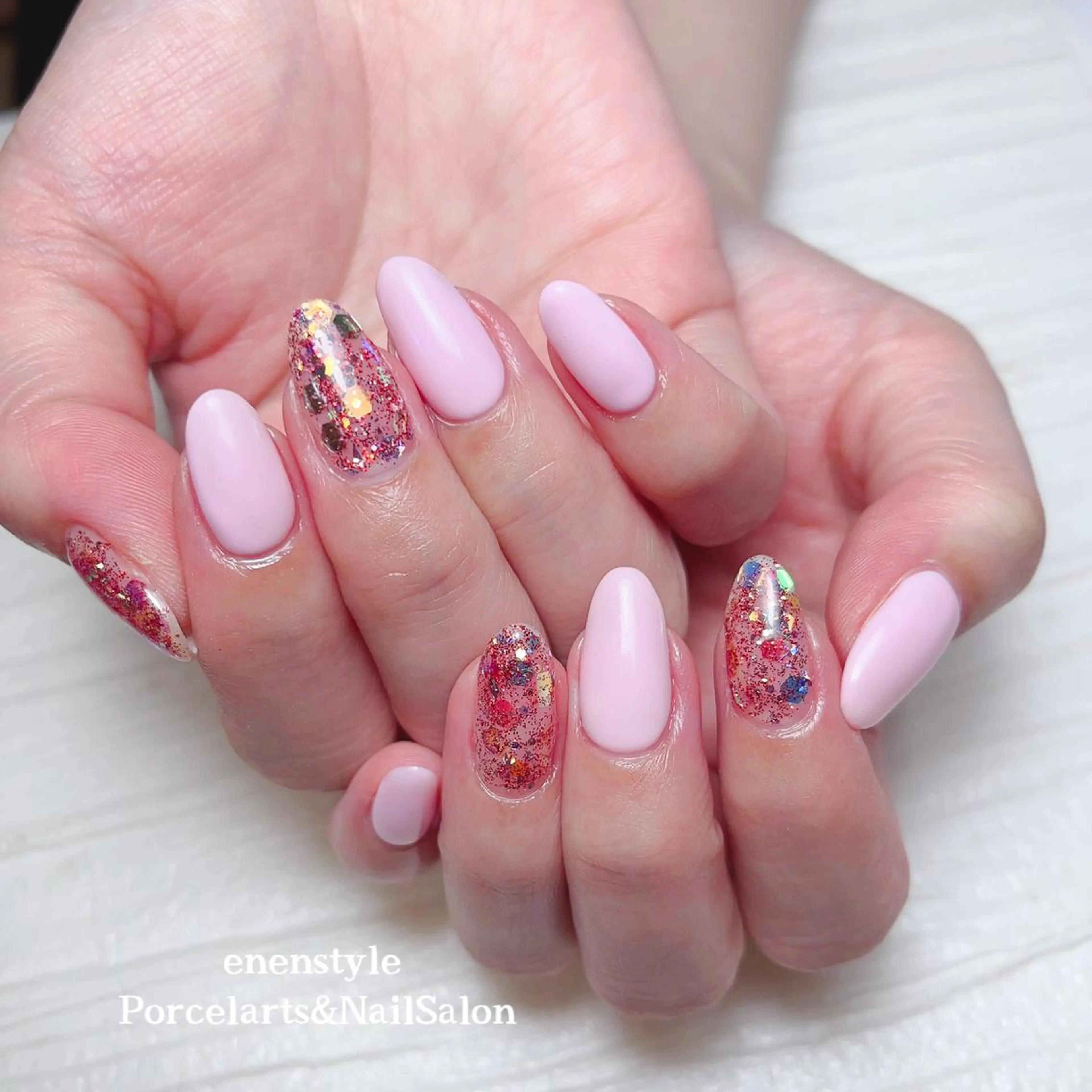 ミディアム ネイル 👑enen style👑のネイルデザイン