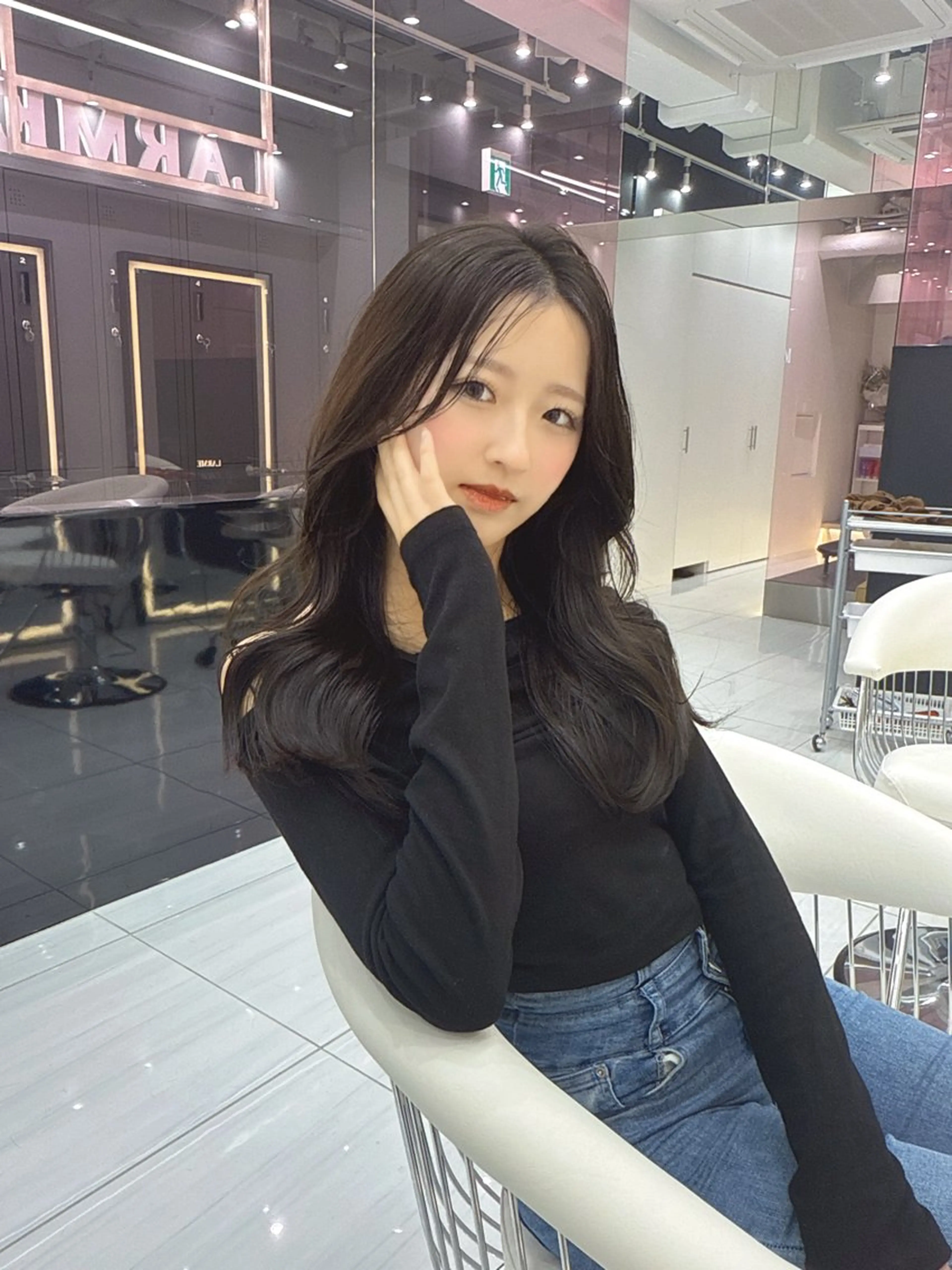 ロング カラー レイヤーカット/ 縮毛矯正🇰🇷早坂のヘアスタイル