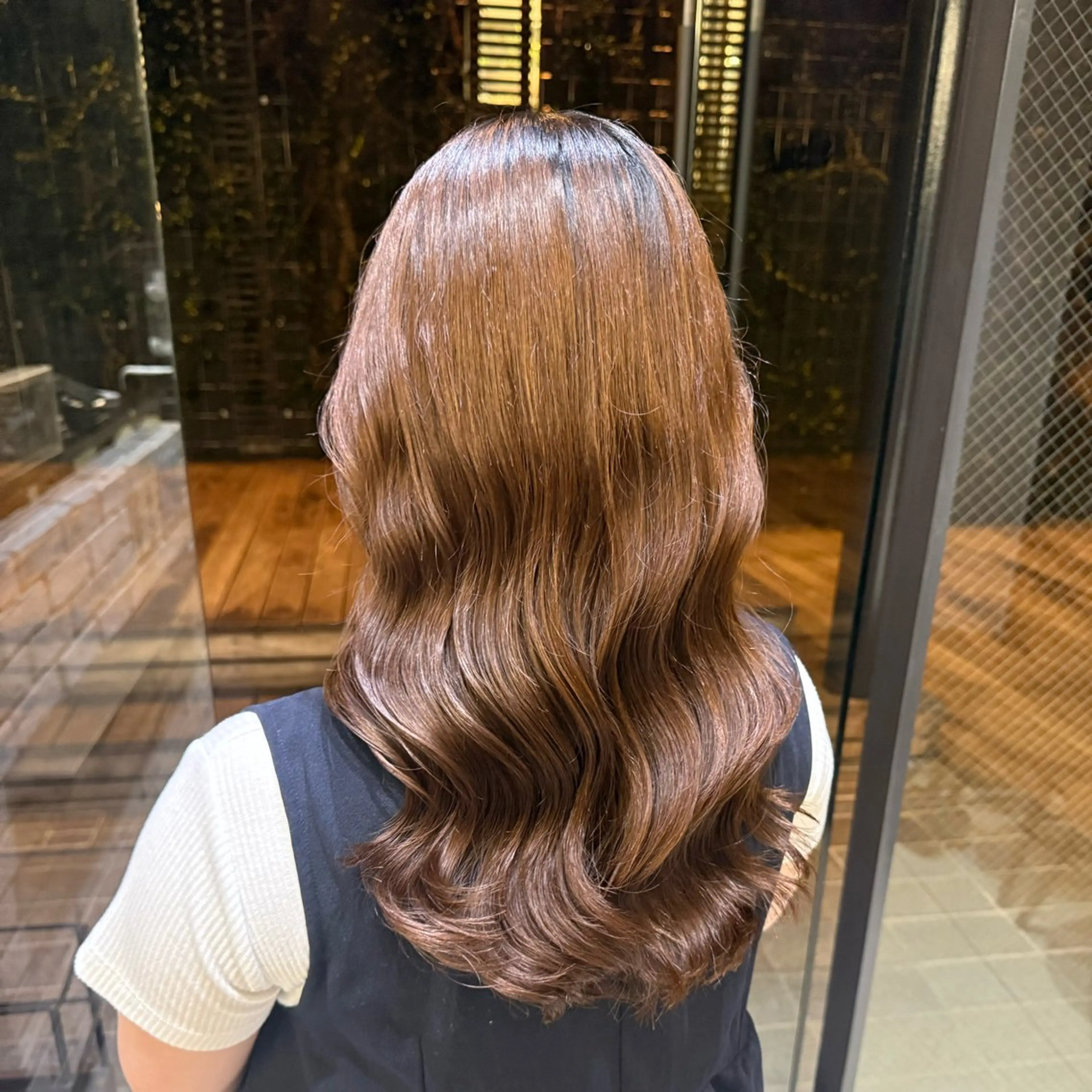 セミロング パーマ セミロングパーマ 韓国風ヘア デジタルパーマ パーマ 韓国風パーマ🌿コテ 巻き風パーマ/るいのヘアスタイル