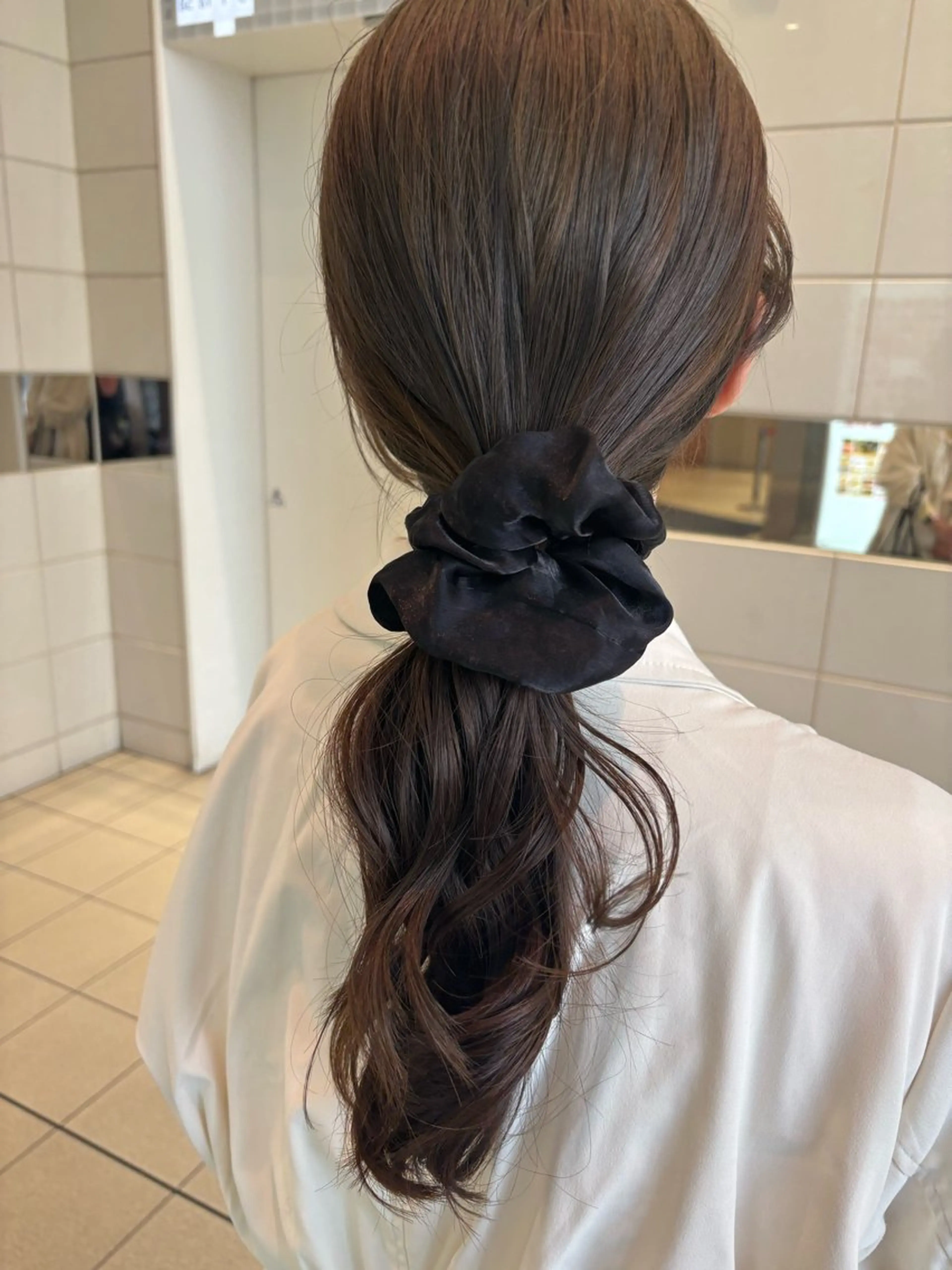 セミロング アッシュ アッシュグレー アッシュグレージュ 梅田美容室/カット /Maoのヘアスタイル