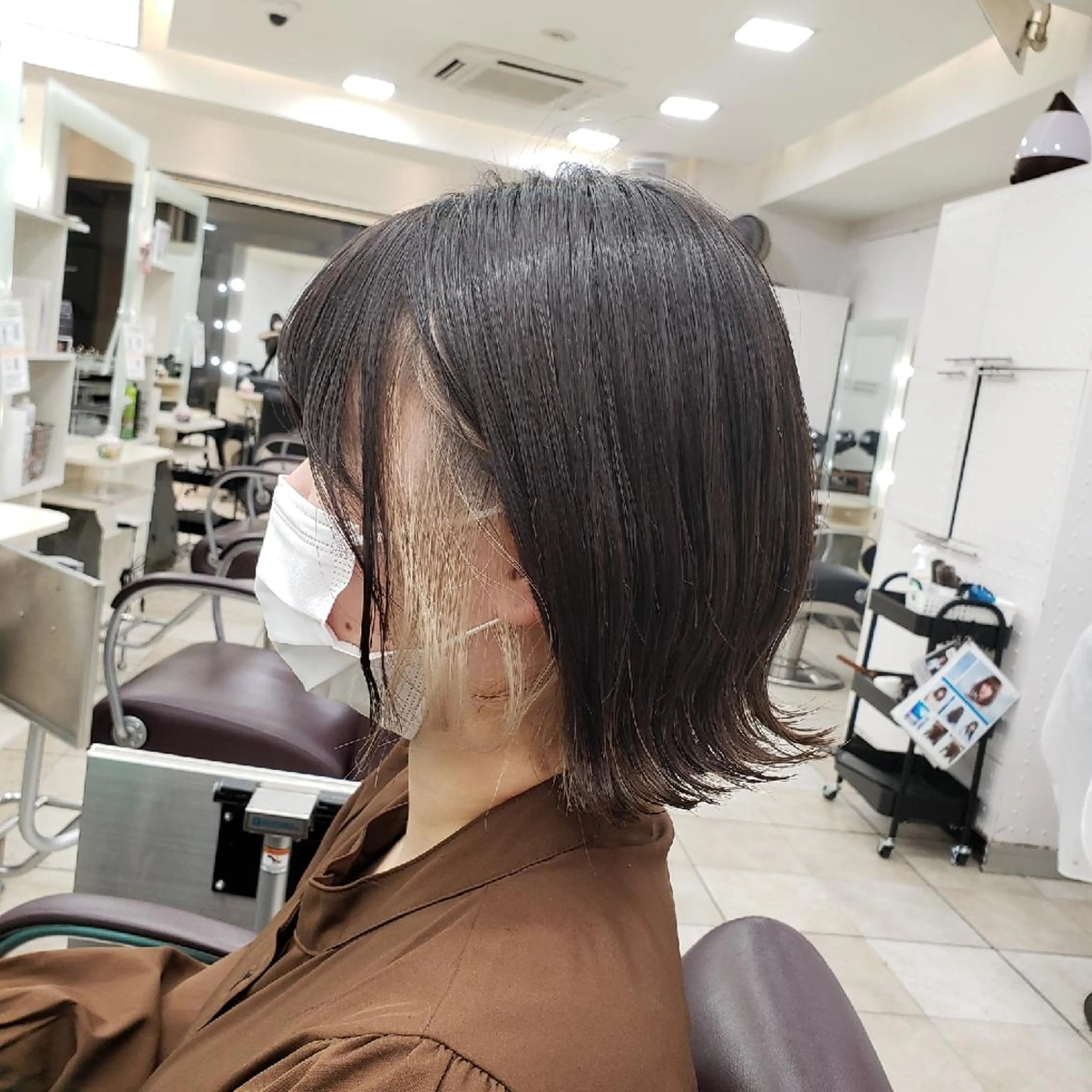 カラー ショート イルミナカラー 髪質改善 似合わせカット 縮毛矯正 トリートメント ボブ・ロブ　福田 泰久✂️✨のヘアスタイル