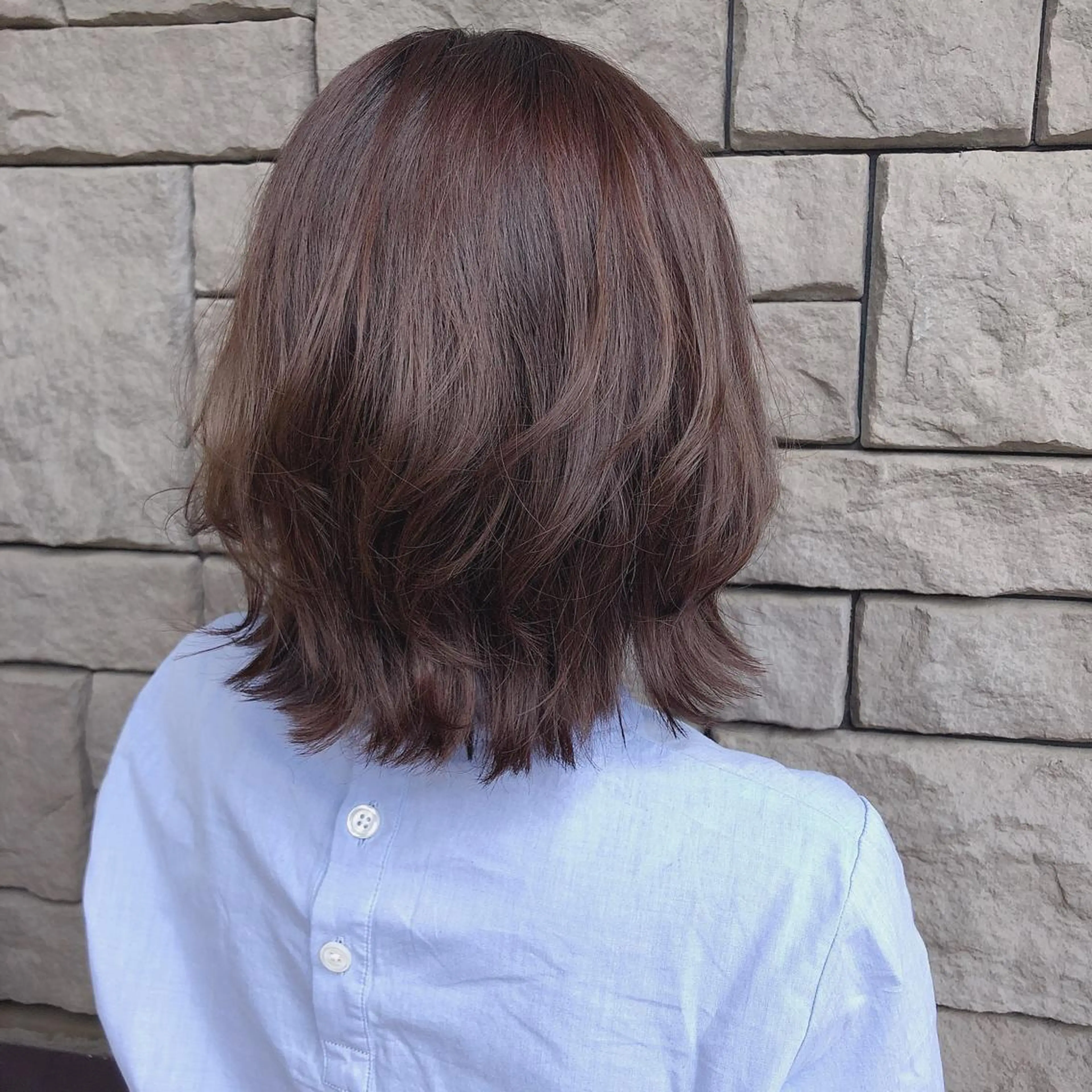 ミディアム カラー 店長/mao/ 前髪/顔周りカットのヘアスタイル