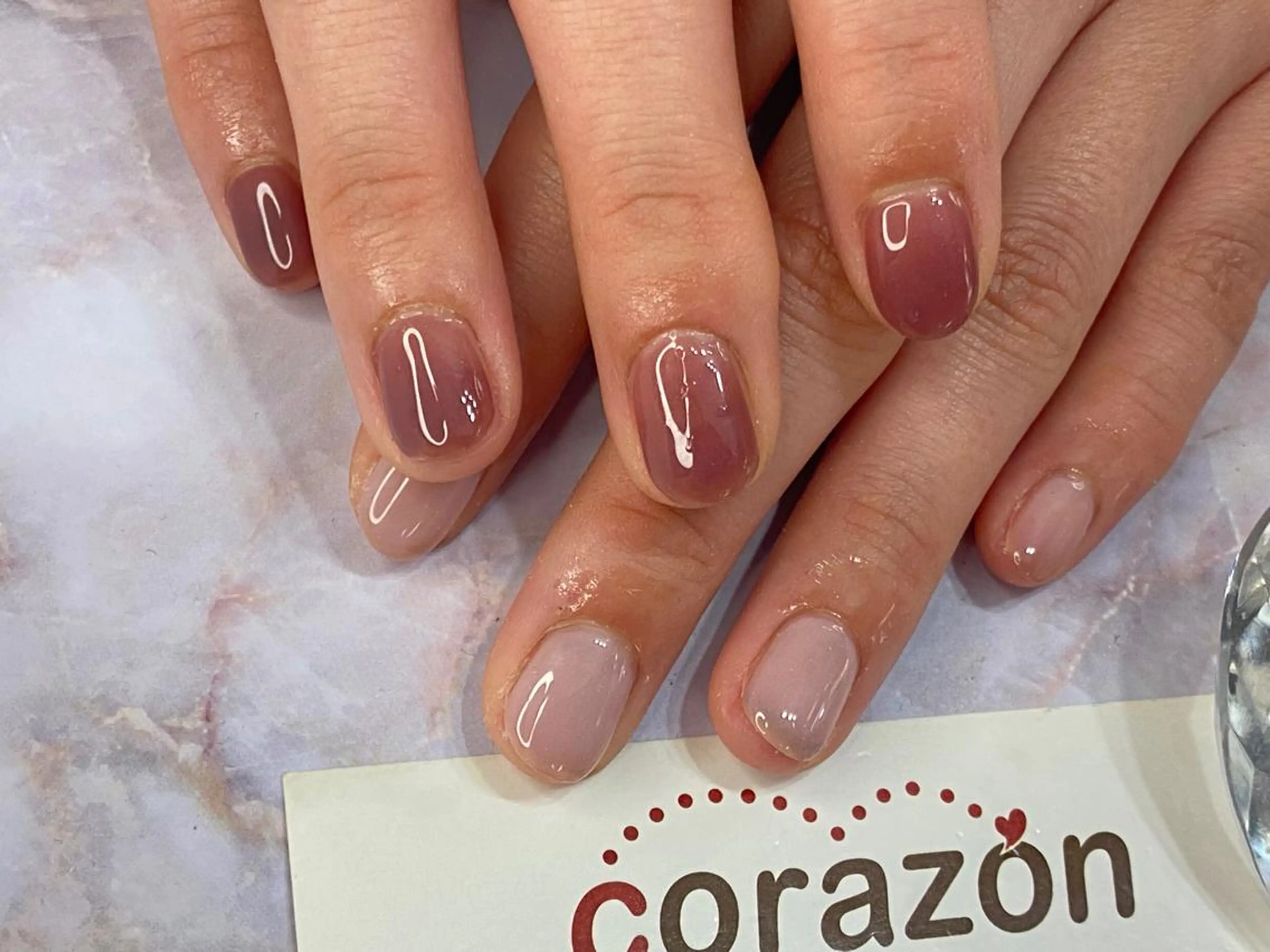 ネイル ジェルネイル ワンカラーネイル corazon所属・ネイリスト aicoのネイルデザイン