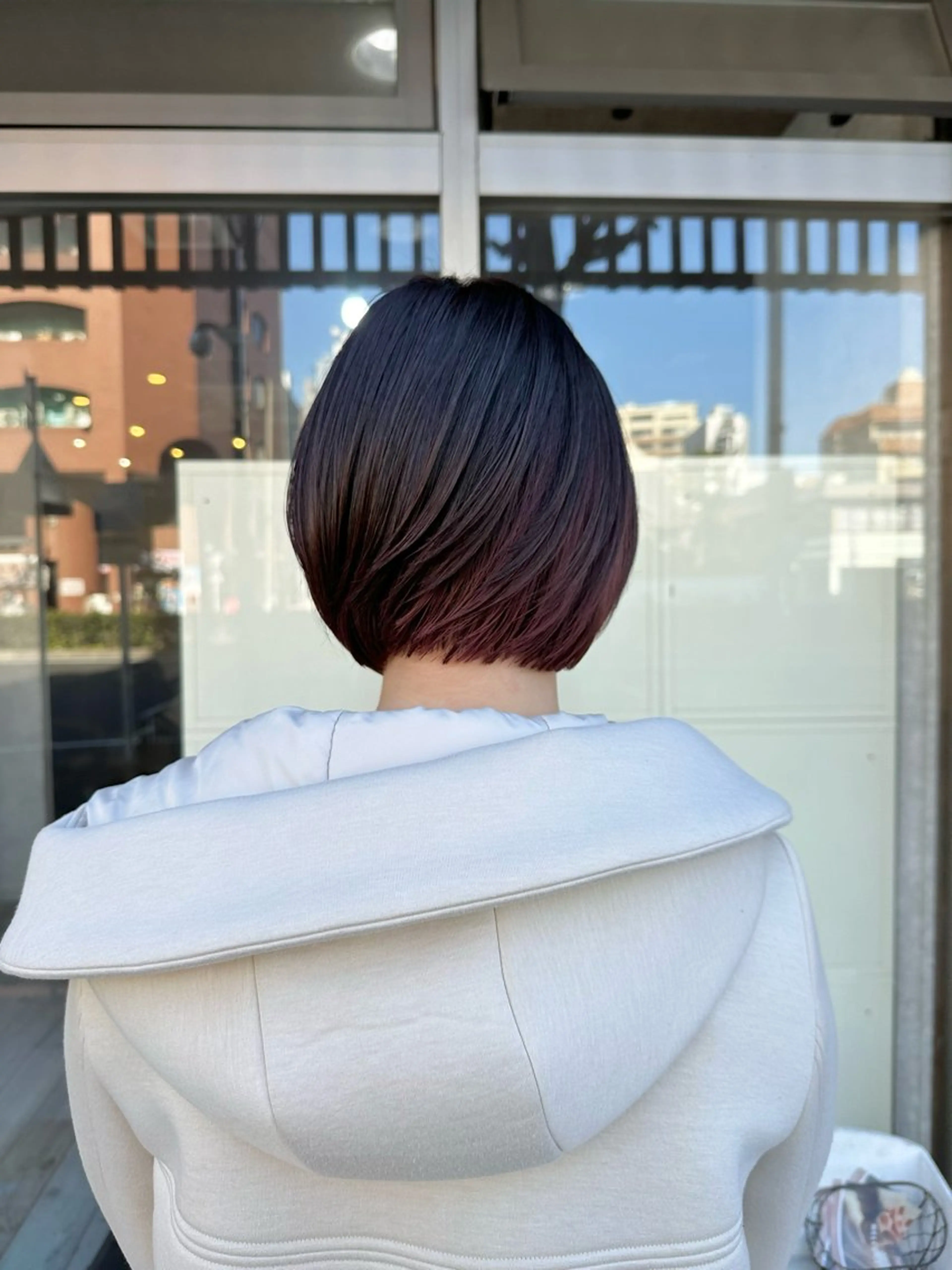 ショート カラー ボブ ウルフカット カット ヘアカラー レイヤー/高橋 みく /池下/千種のヘアスタイル