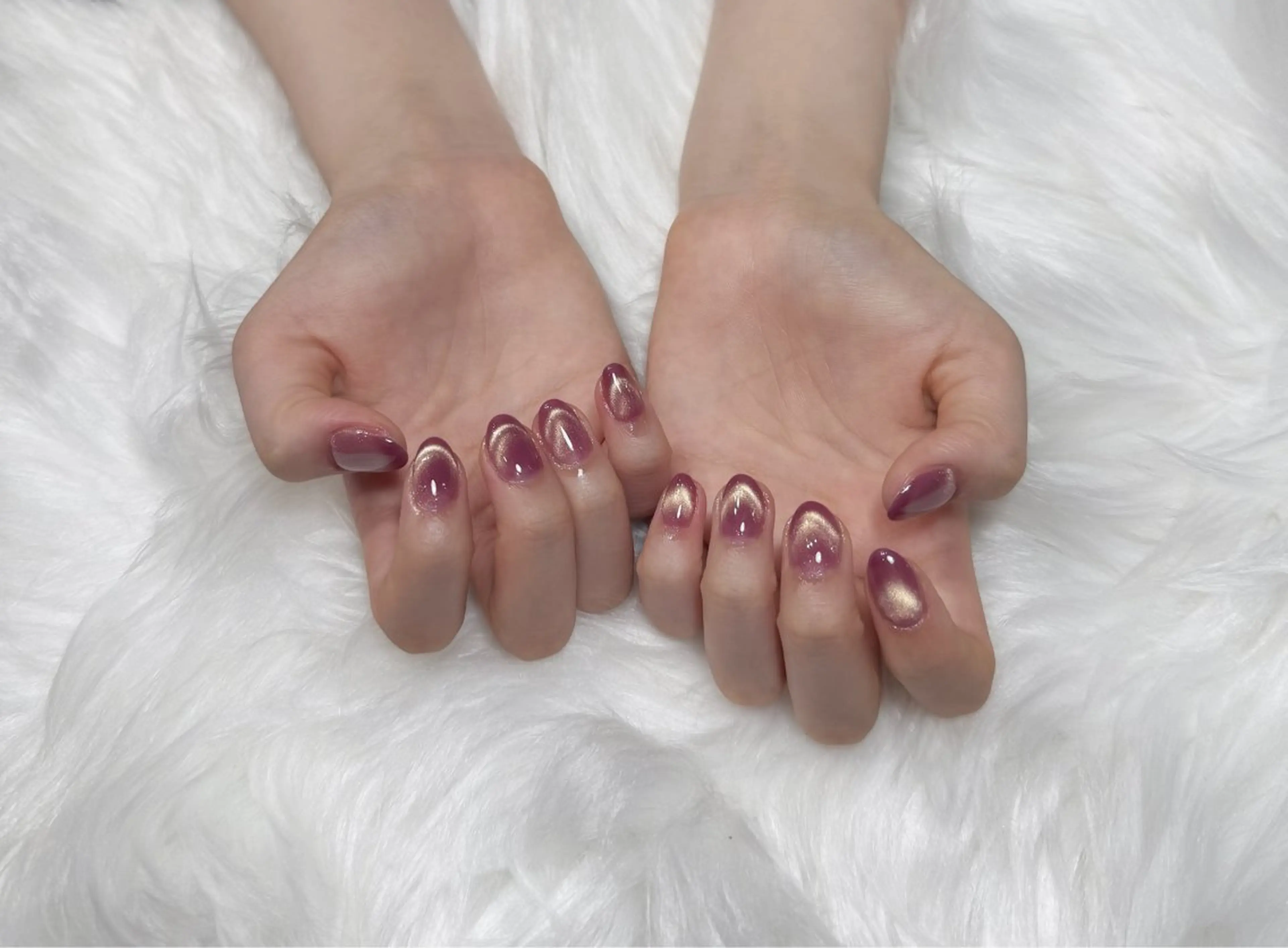 ネイル オーロラネイル チークネイル フットネイル フレンチネイル ジェルネイル ハンドネイル Nichi Nailsのネイルデザイン