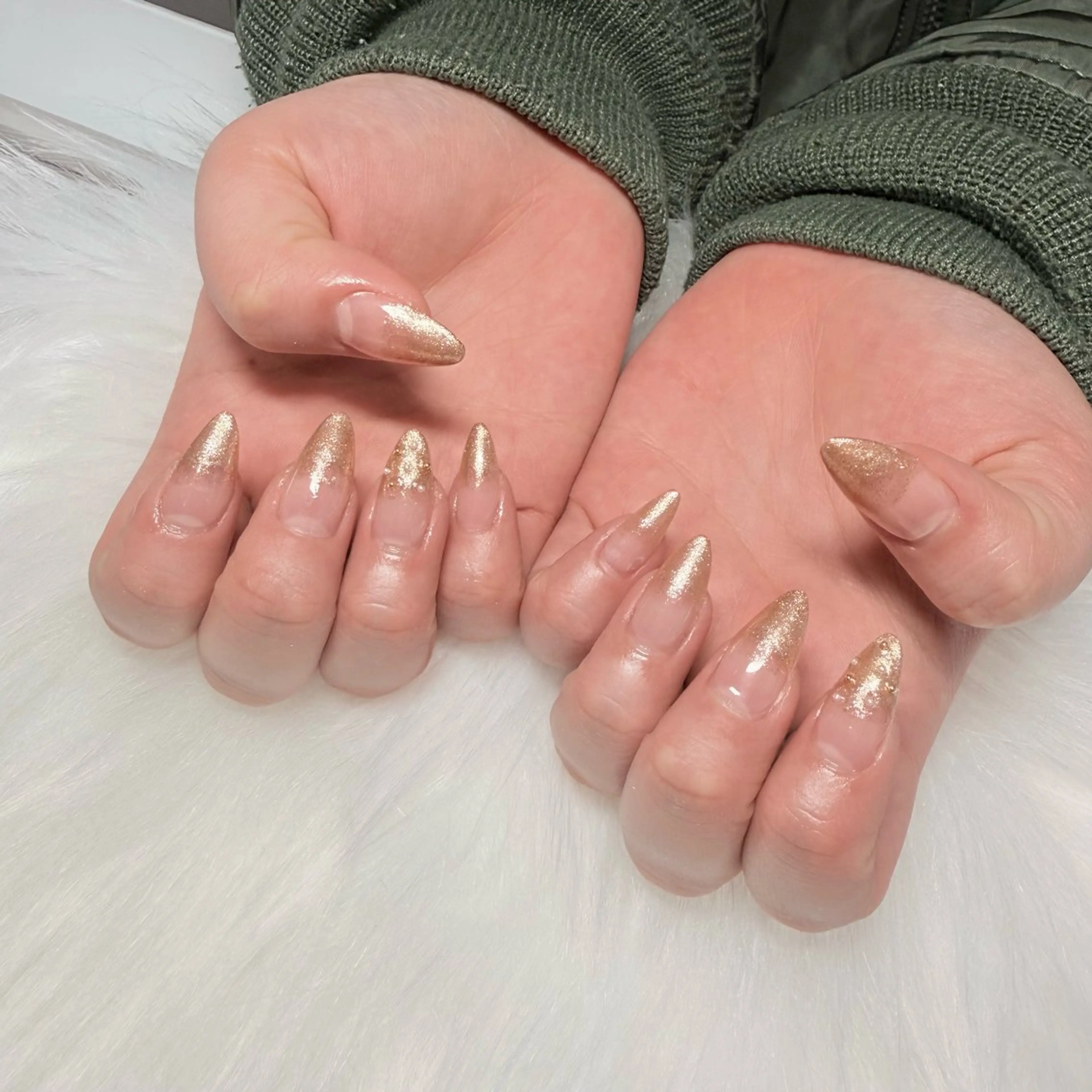 ネイル グラデーション ラメ(グリッター) ラメグラデーション DIMENSION Yuiのネイルデザイン