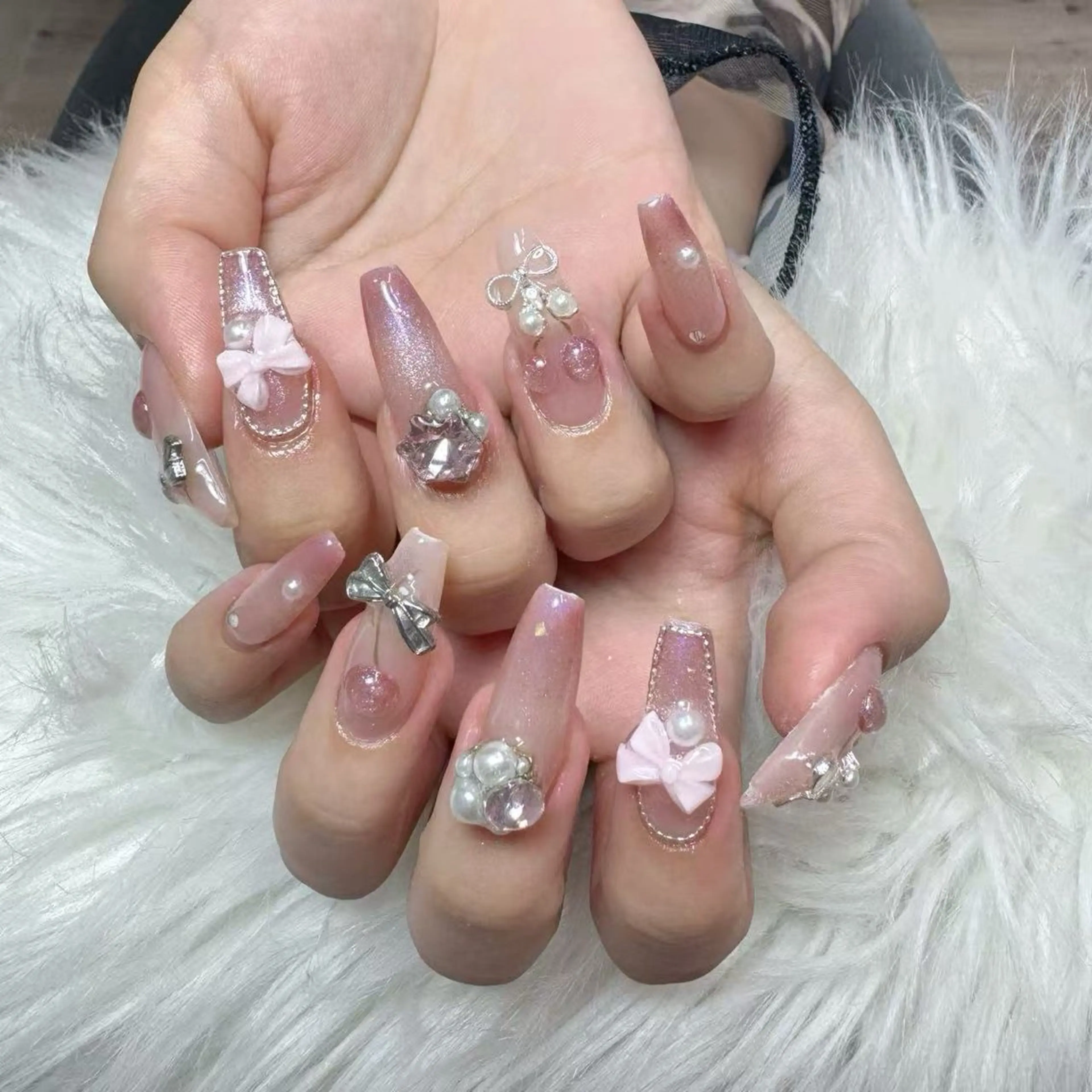 ネイル ハンドネイル 🎀nana🫧 ワンホンネイル🎀のネイルデザイン