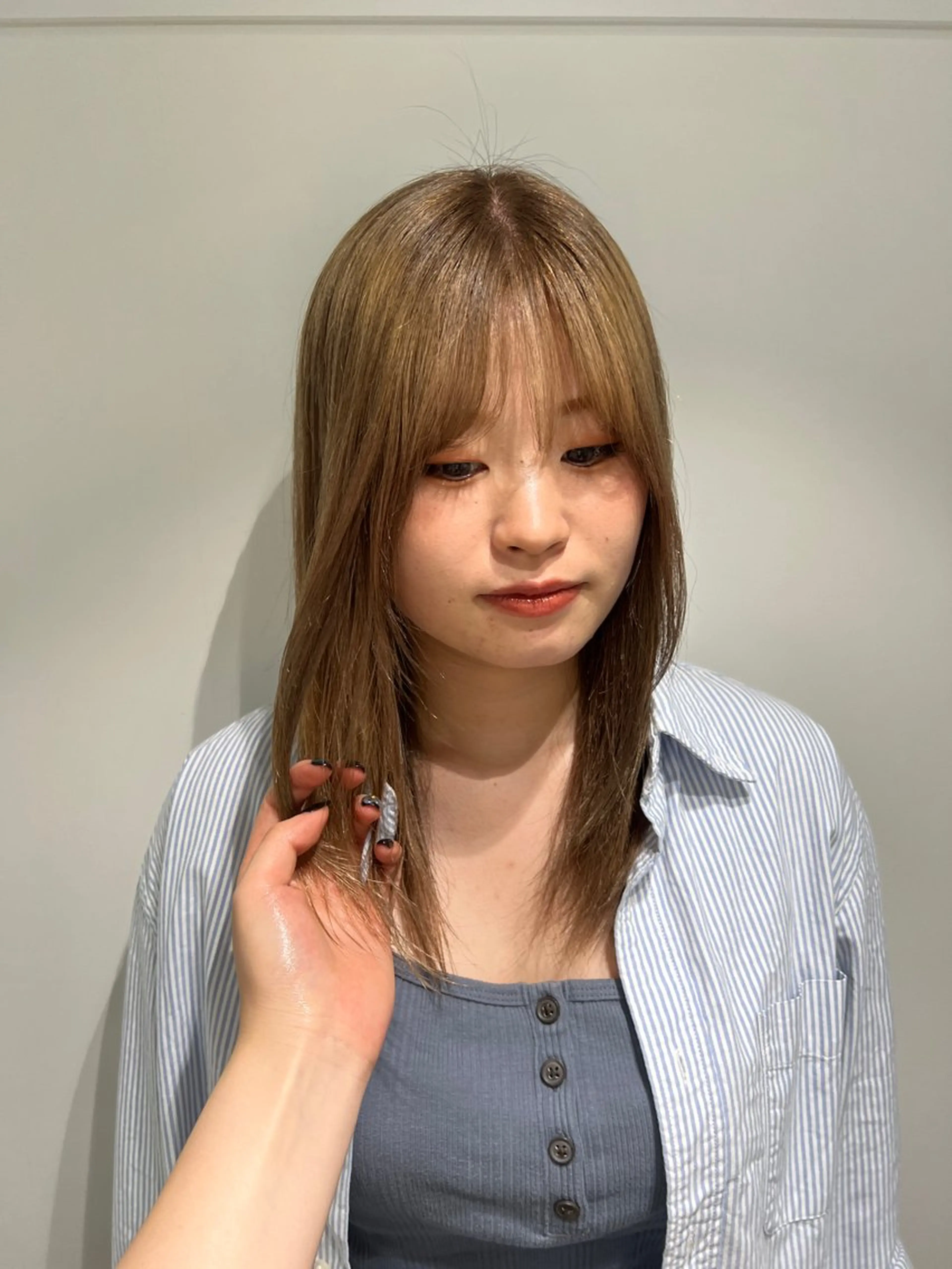 セミロング 似合わせスタイル☁️ 堀内志茉🍀のヘアスタイル