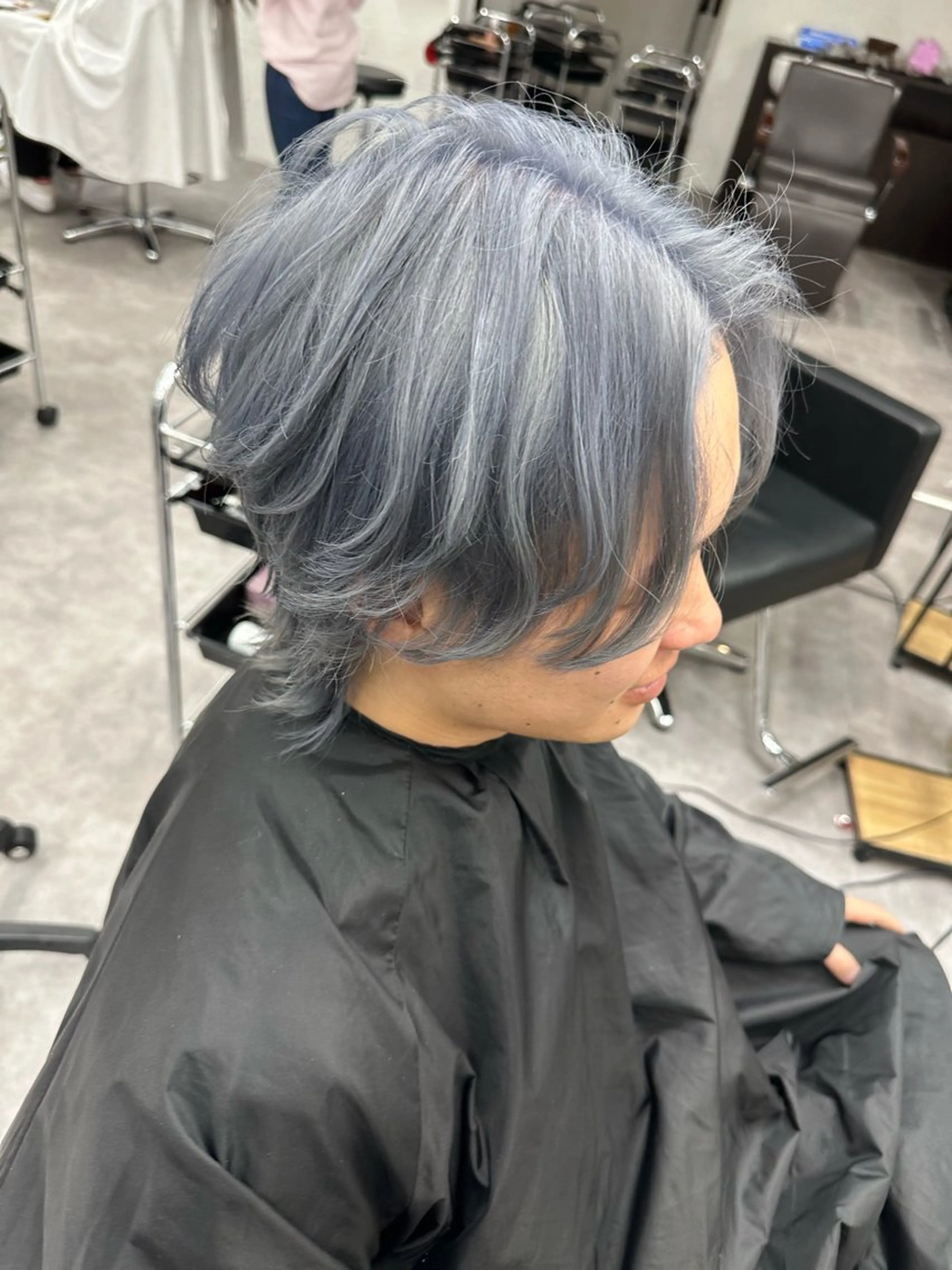 カラー ヘアアレンジ メンズ カット パーマ 久米 治仁のヘアスタイル