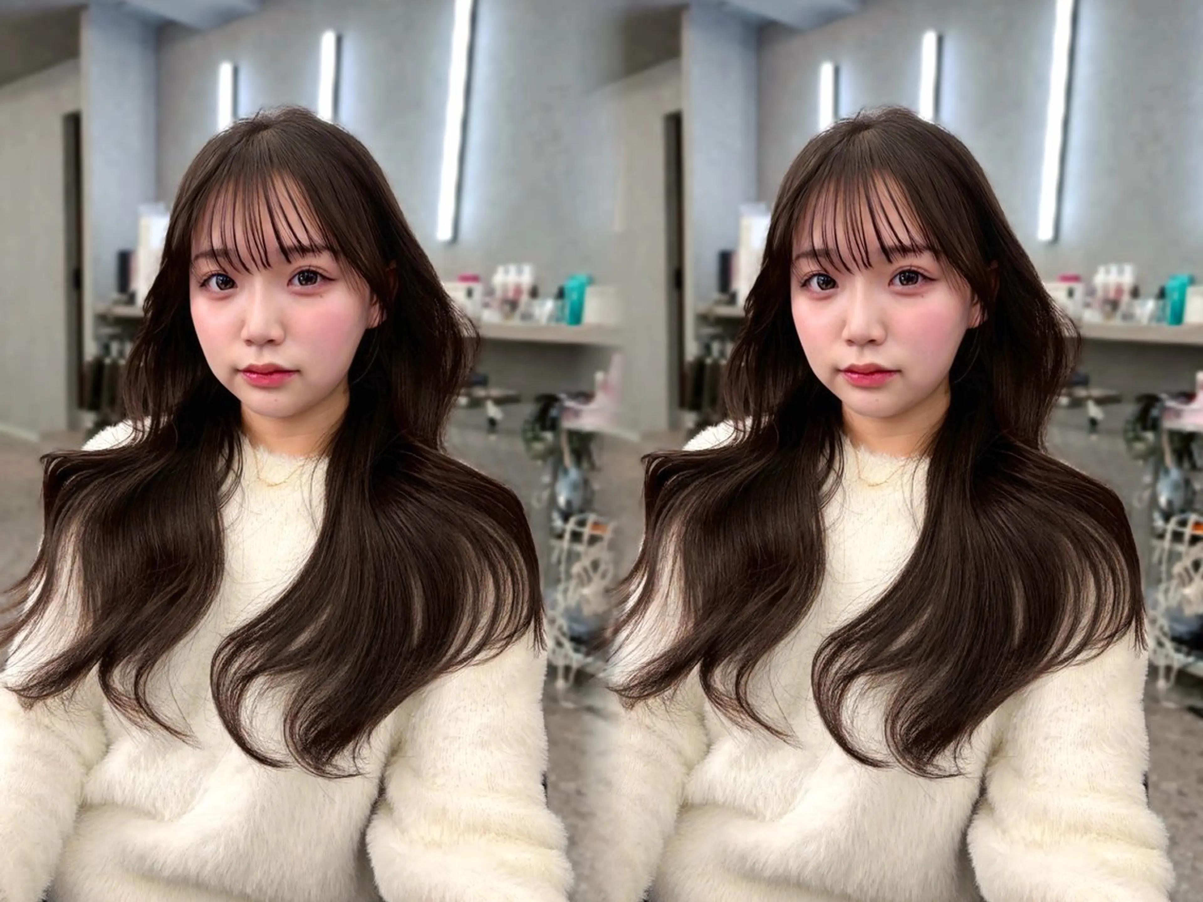 セミロング カット ヘアカラー 木串 楽人のヘアスタイル