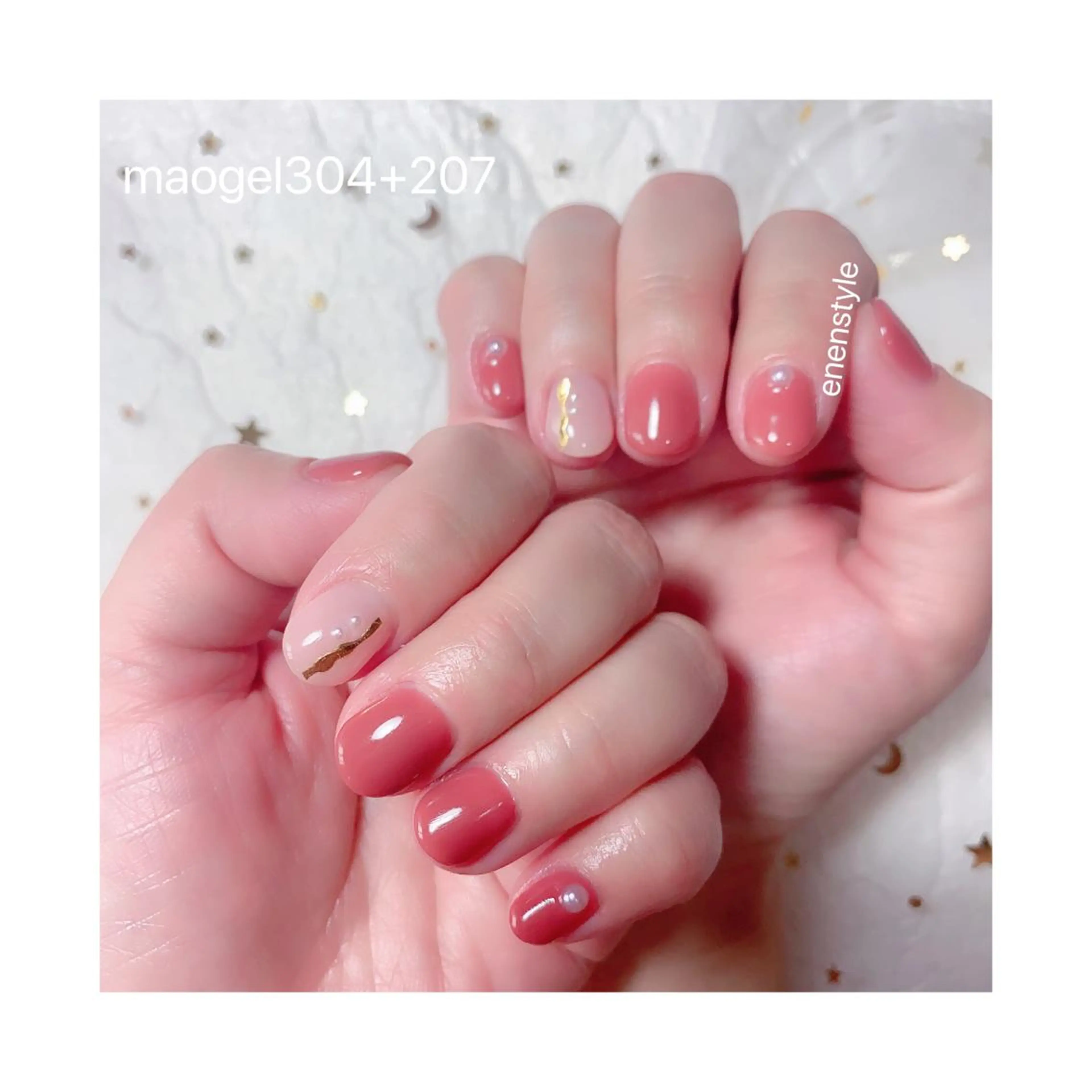 ショート ネイル ジェルネイル ニュアンスネイル オフィスネイル ワンカラーネイル パラジェル 👑enen style👑のネイルデザイン