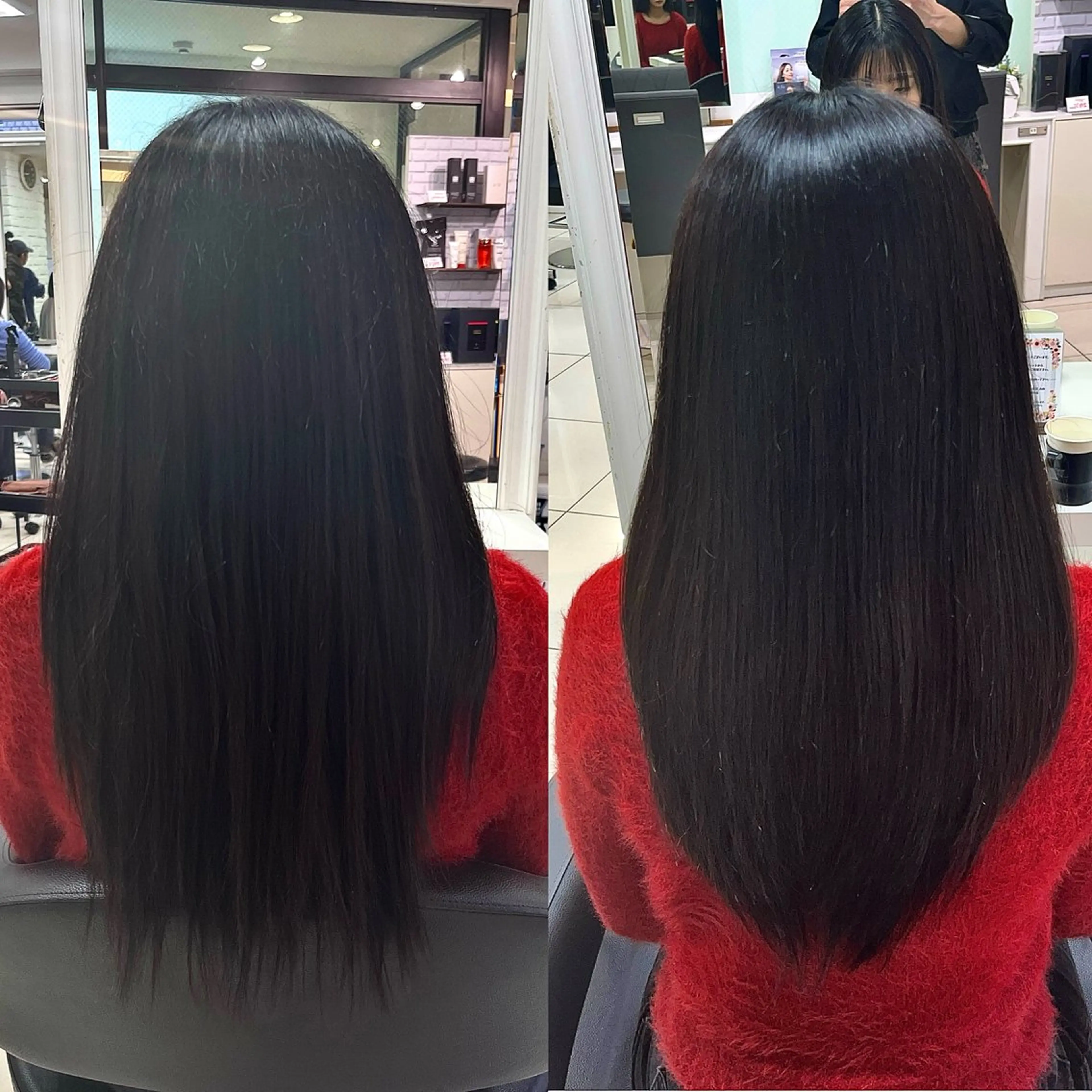 ロング パーマ カット 縮毛矯正 縮毛矯正指名No.1 艶カラー/SHIMAのヘアスタイル