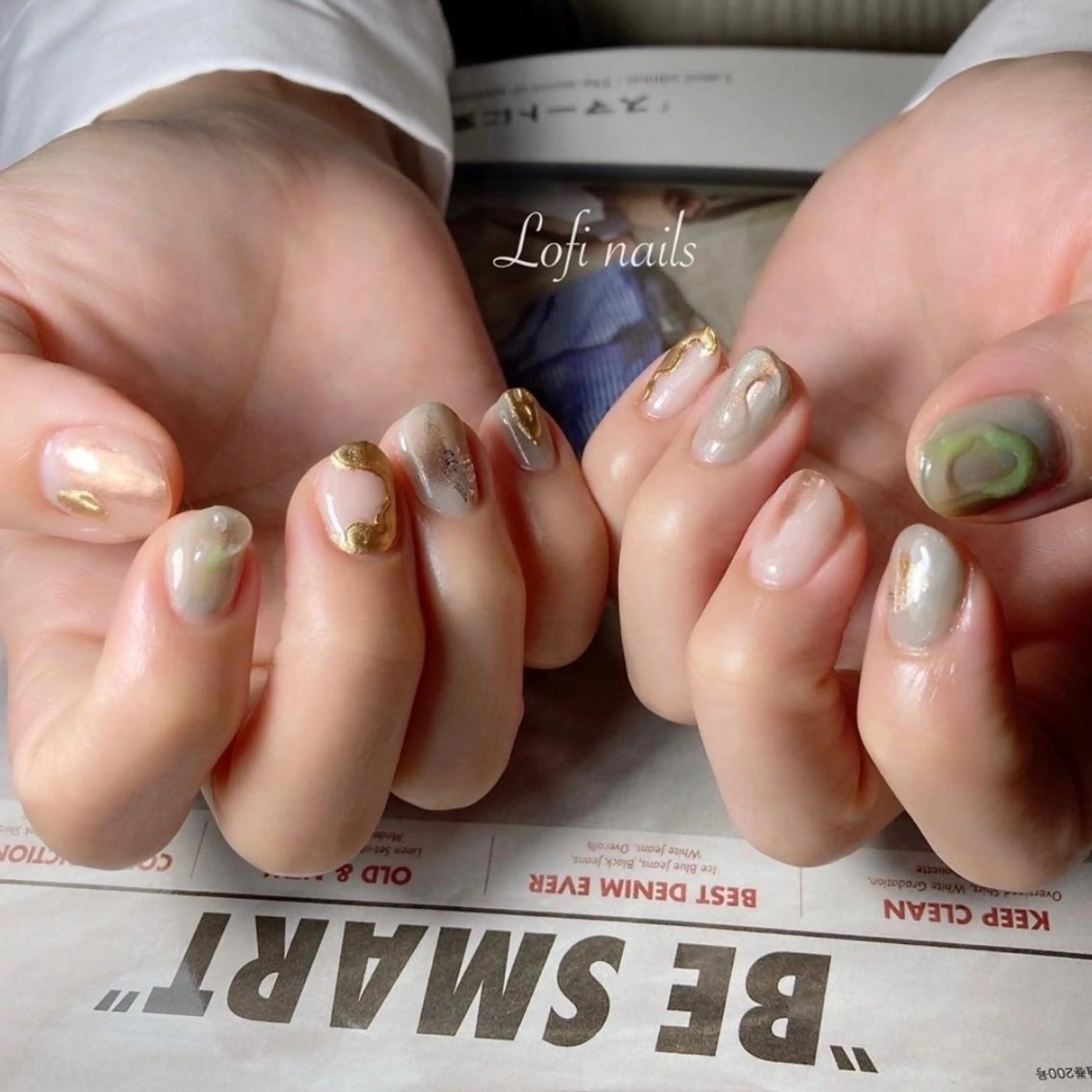 ネイル ニュアンスネイル Lofinails ちひろのネイルデザイン