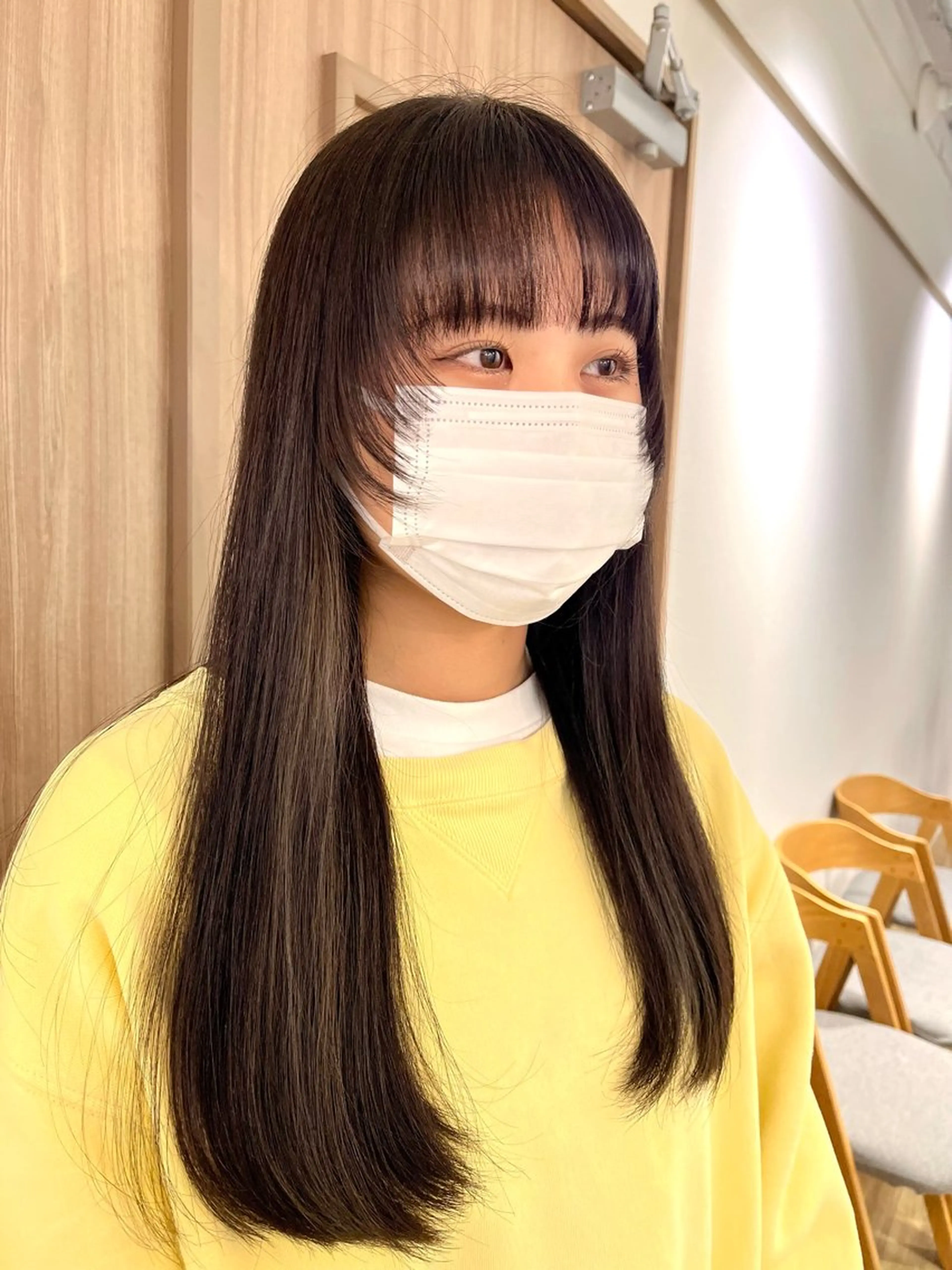 前髪カット＋カラー＋トリートメントの写真