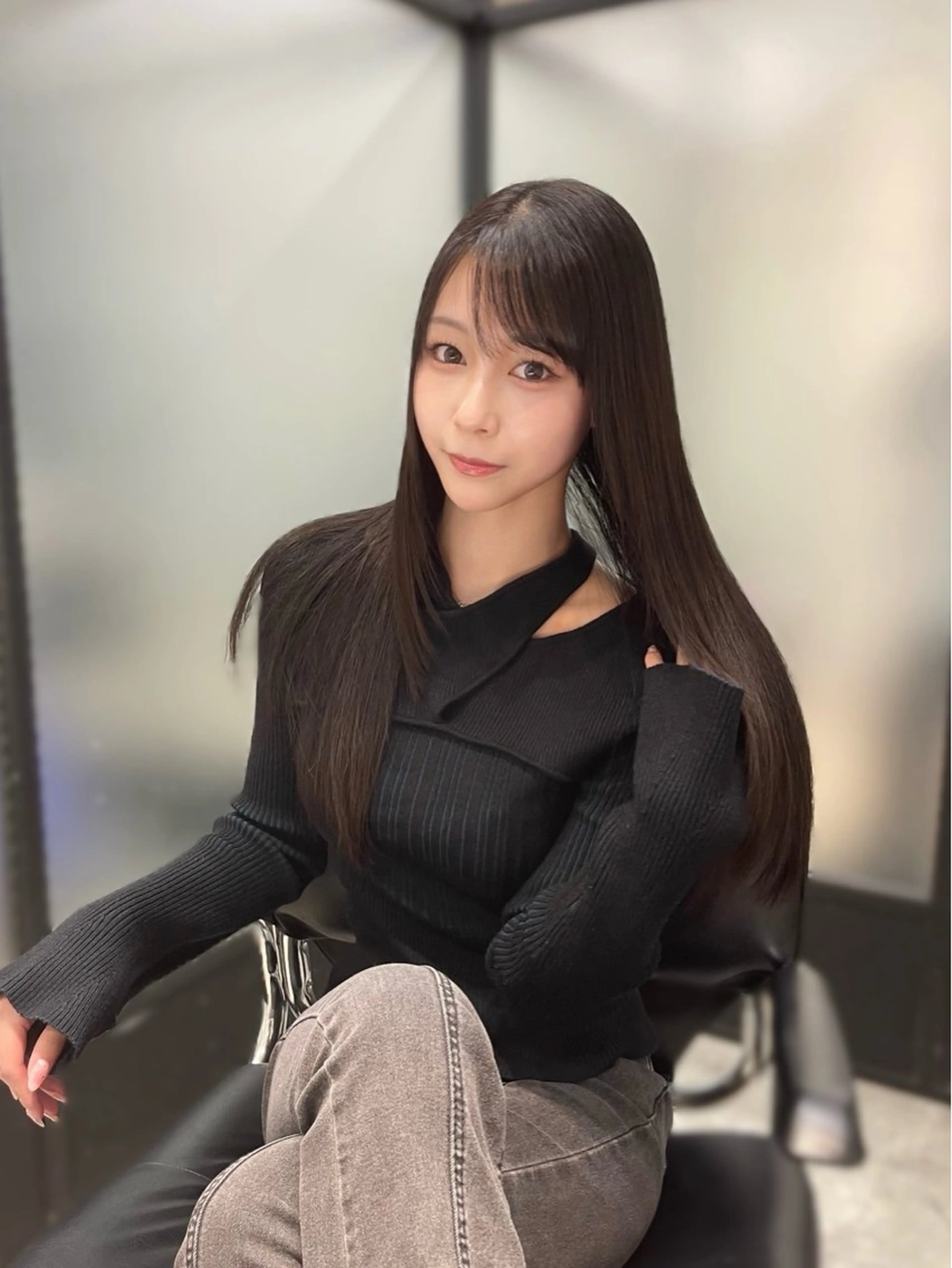 ロング 髪質改善 韓国レイヤーカット 髪質改善▫️水野有真のヘアスタイル