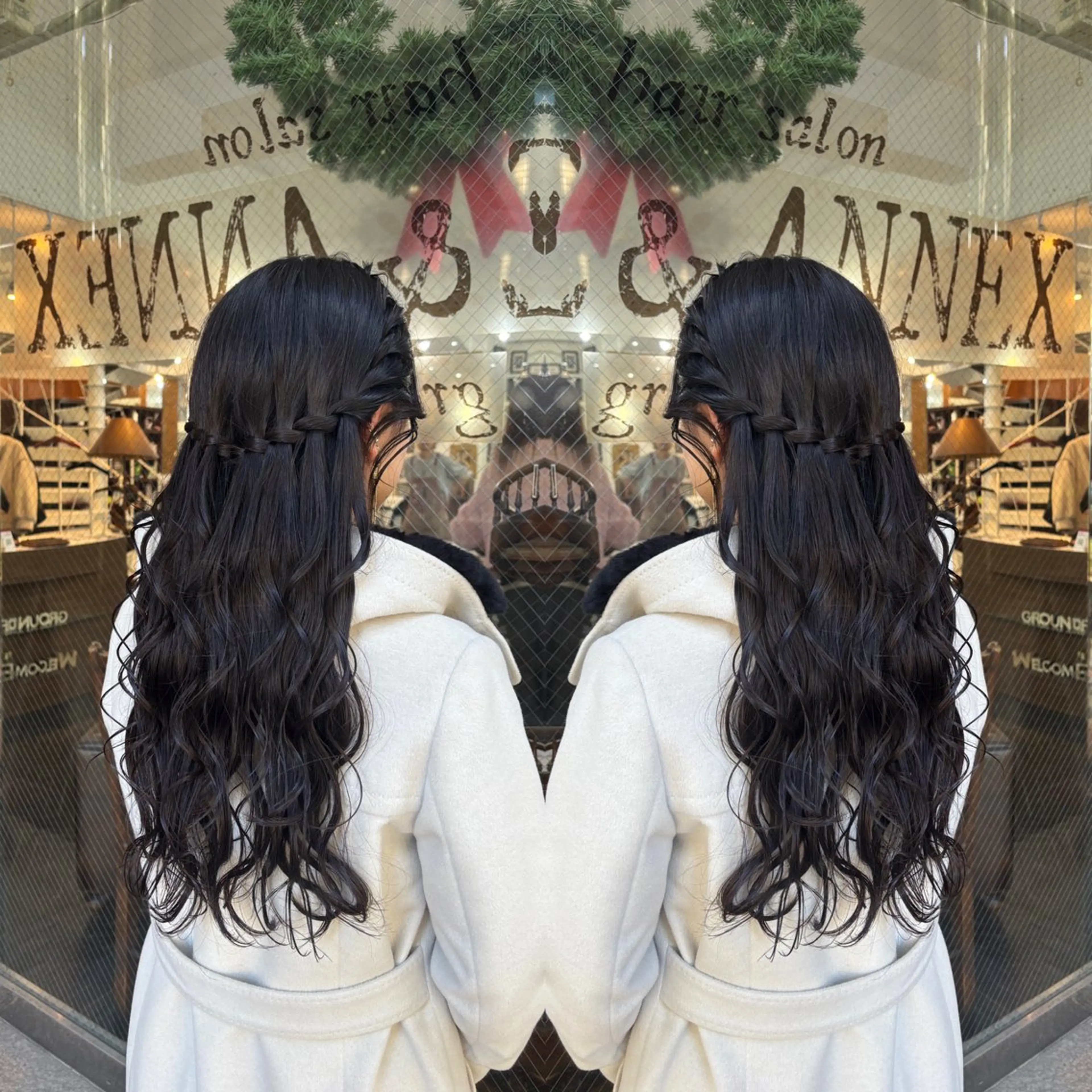 ロング ヘアアレンジ ヘアセット 💎ハイトーン/艶 カラー モエカ💎のヘアスタイル