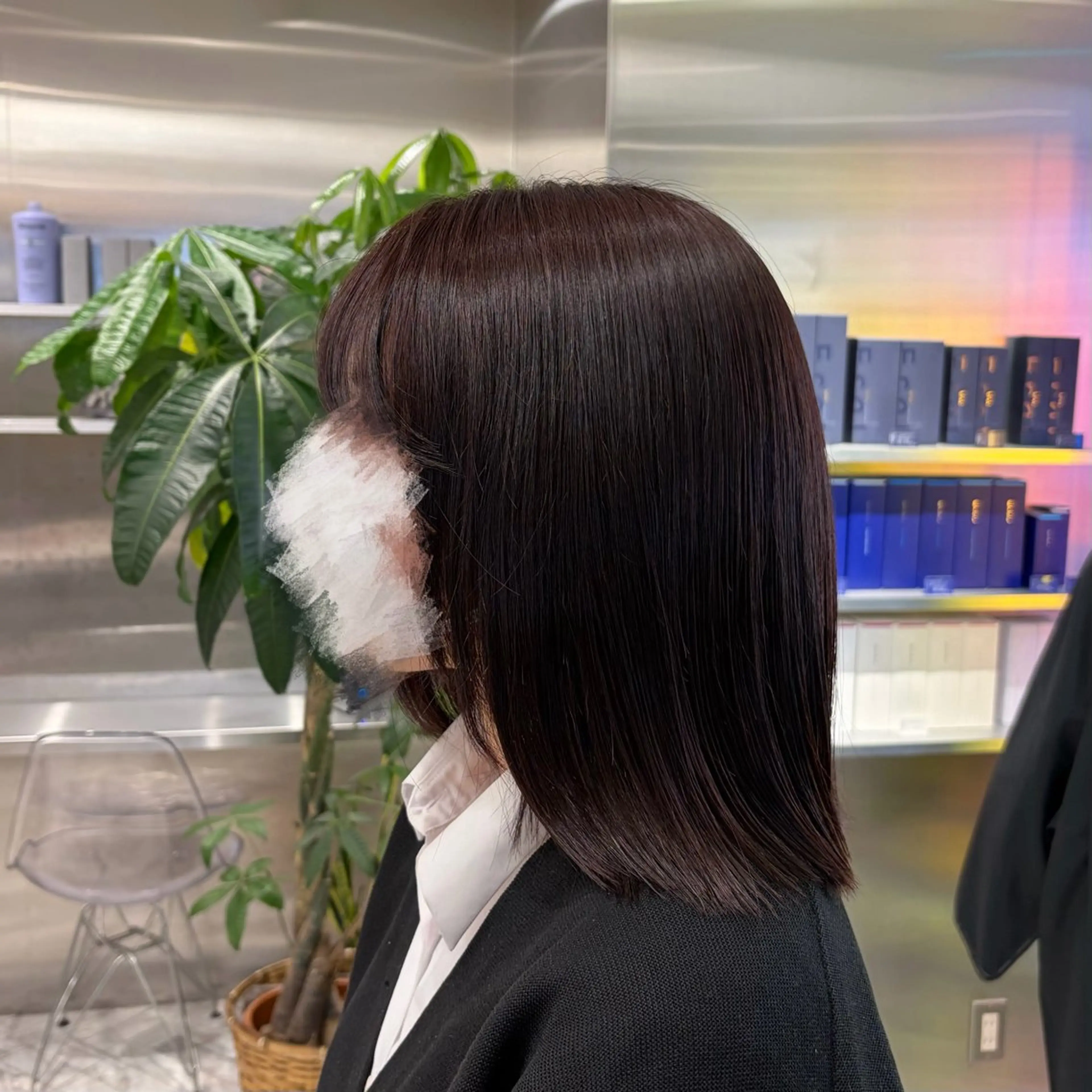 ミディアム カラー ヘアカラー ななみ.⋆𝜗𝜚 暖色艶カラー/まつパのヘアスタイル