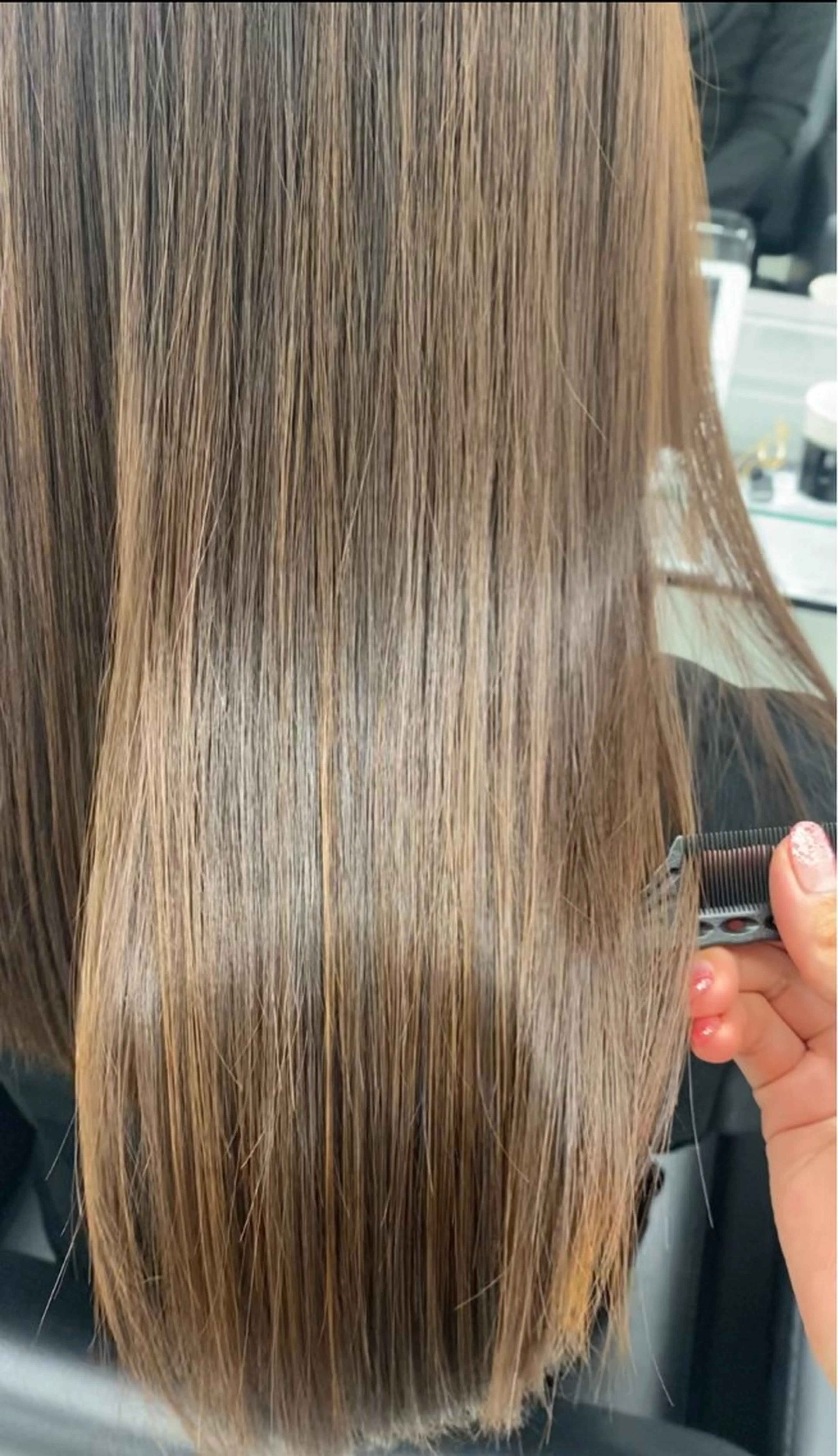 ロング トリートメント 酸熱トリートメント カット トリートメント 髪質改善サロン🫧 セキチサトのヘアスタイル