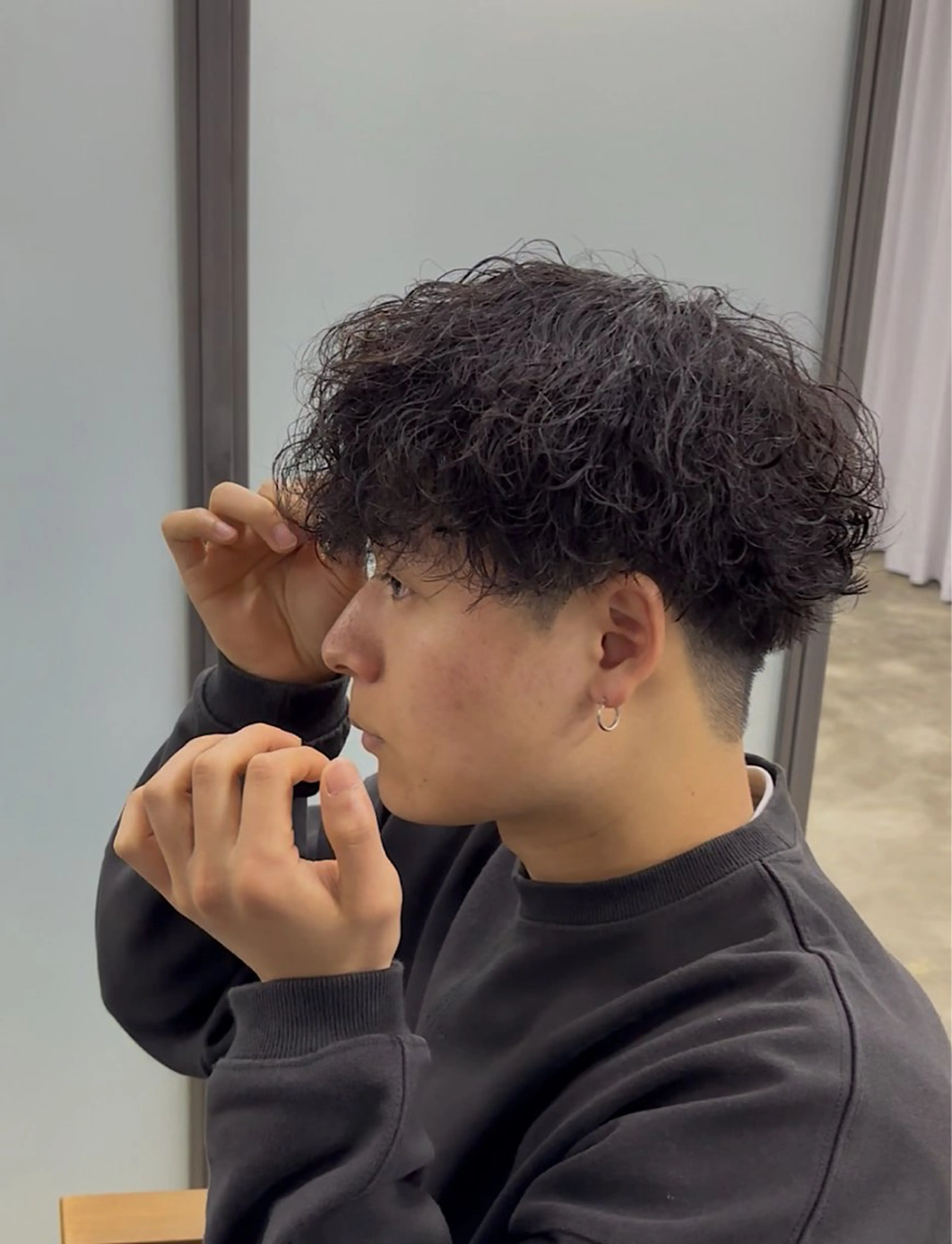 【メンズNo.3】カット×波巻きパーマの写真