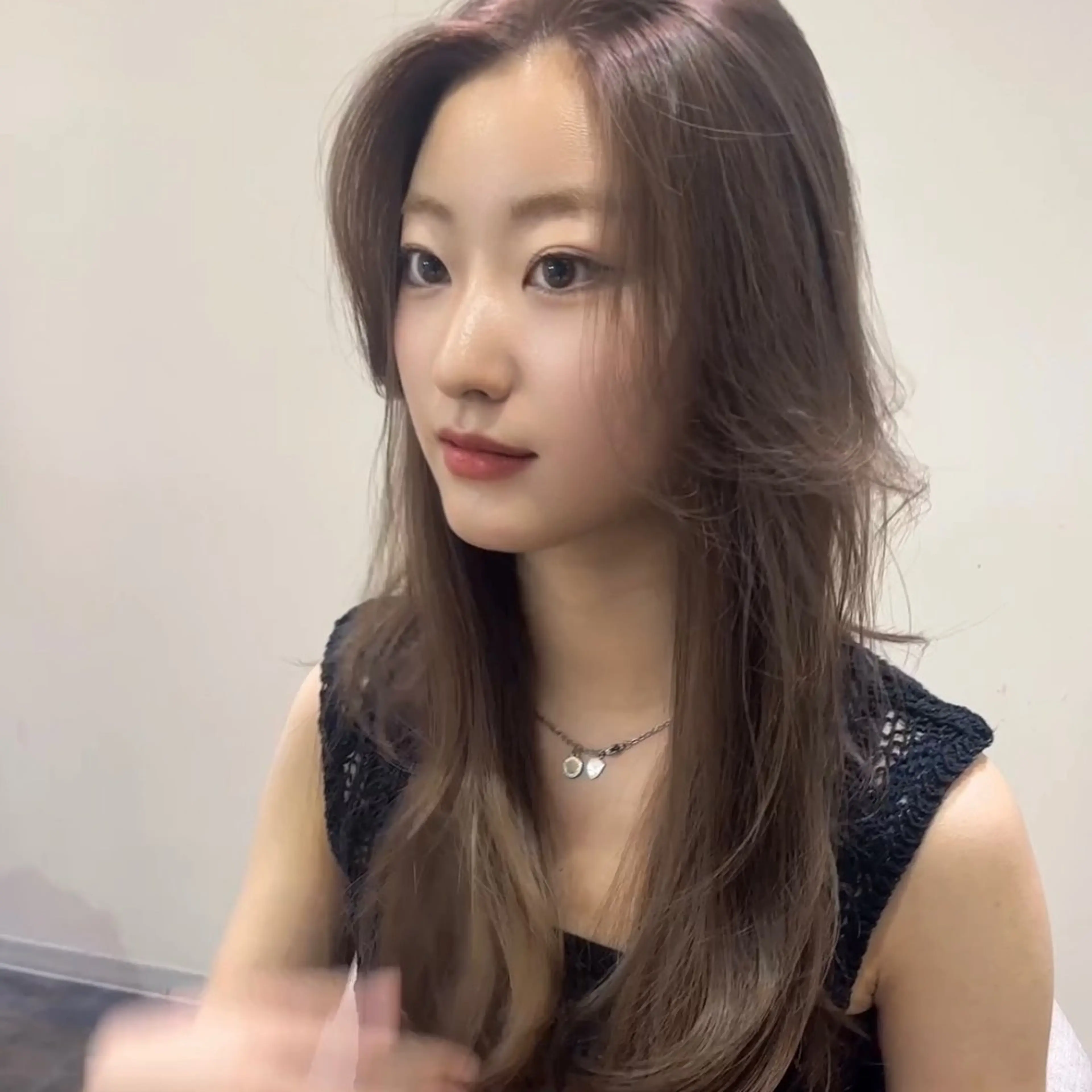 ロング カラー ブリーチなしWカラー /レイヤーカット大阪のヘアスタイル