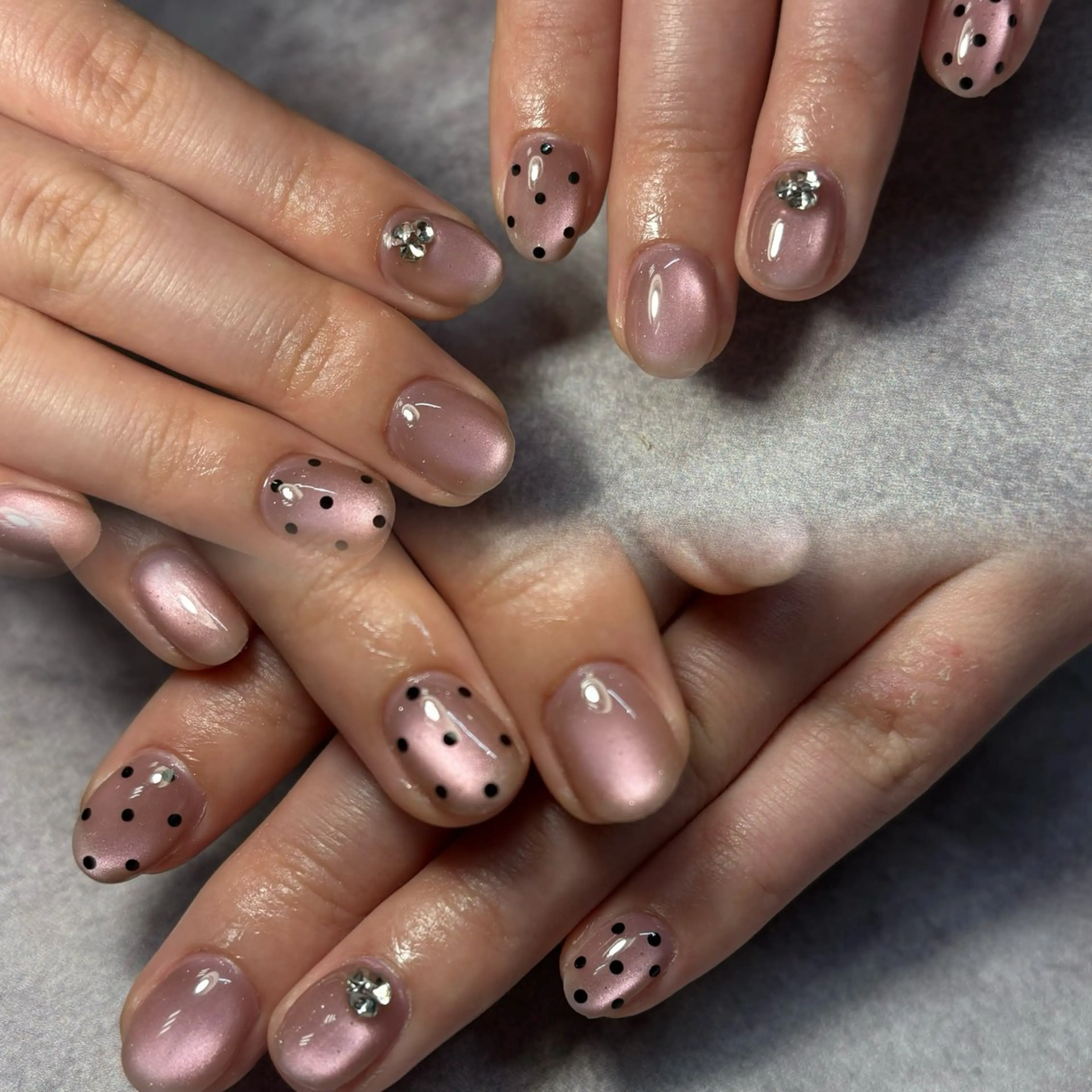 ネイル 長さ出し マグネットネイル makana nail所属・makananail anjyuのネイルデザイン