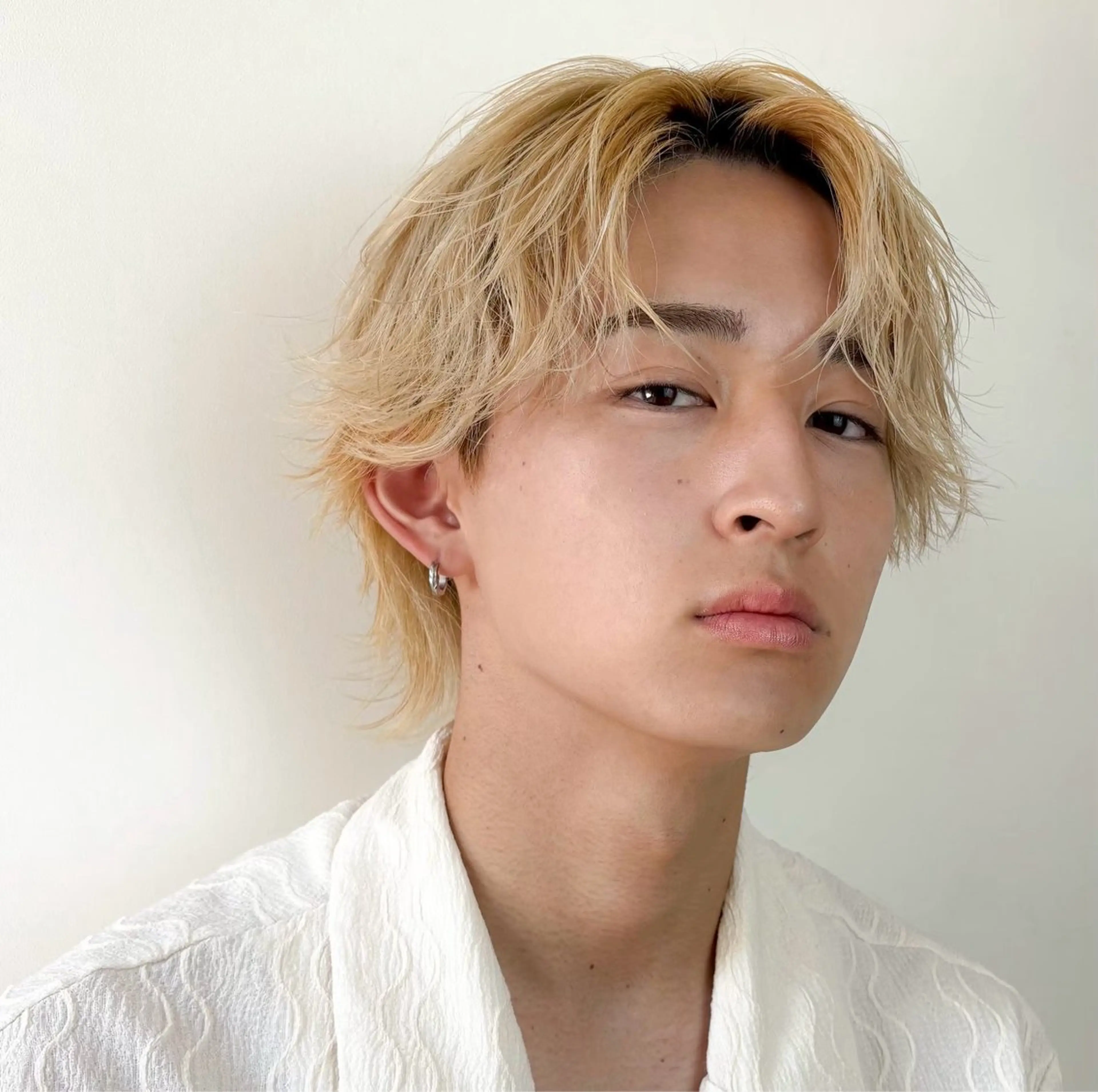 ミディアム カラー メンズ 榊原 貫太のヘアスタイル