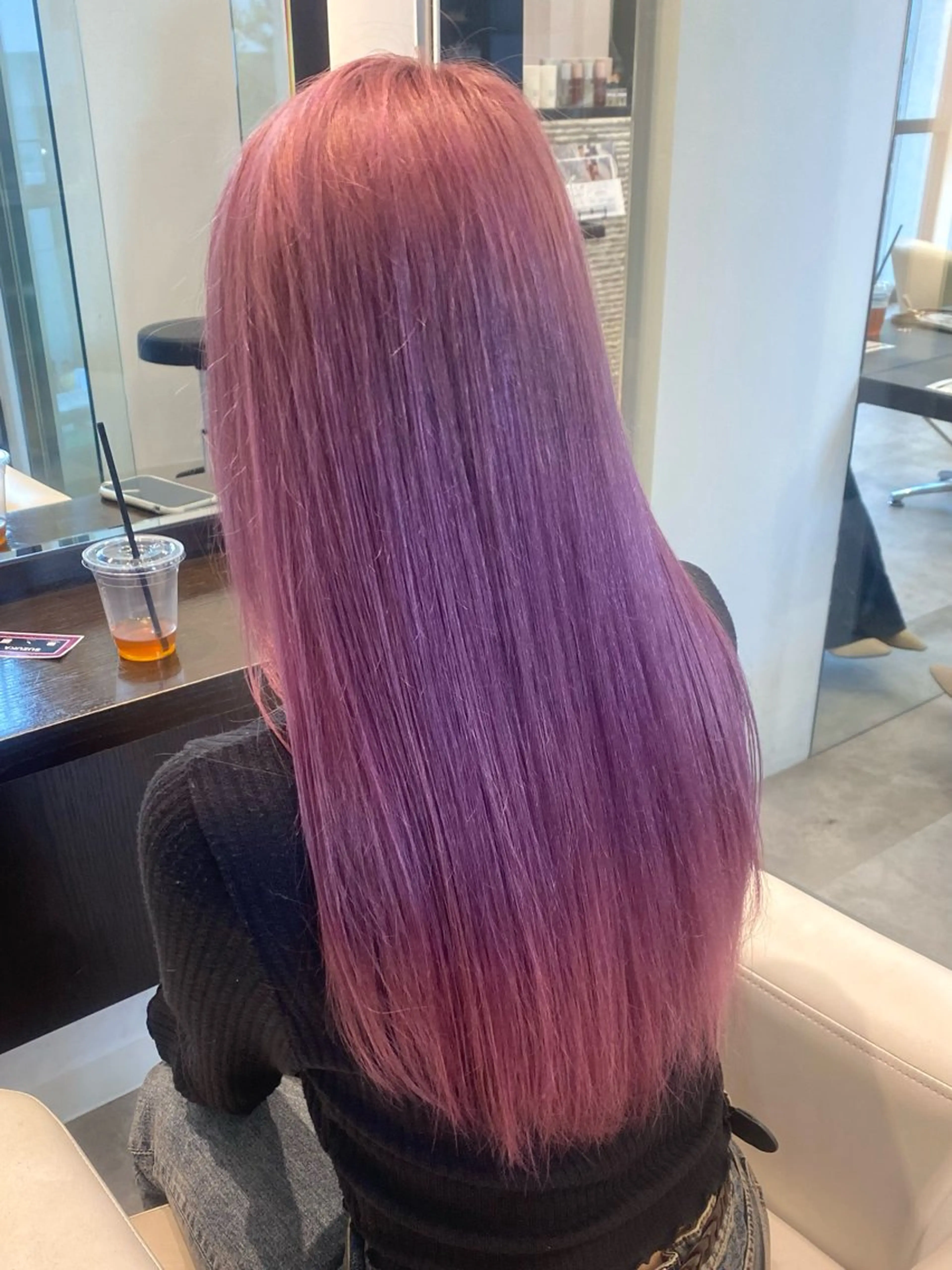 ロング カラー ヘアカラー トリートメント 透明感カラー/髪質 改善🎀suzukaのヘアスタイル