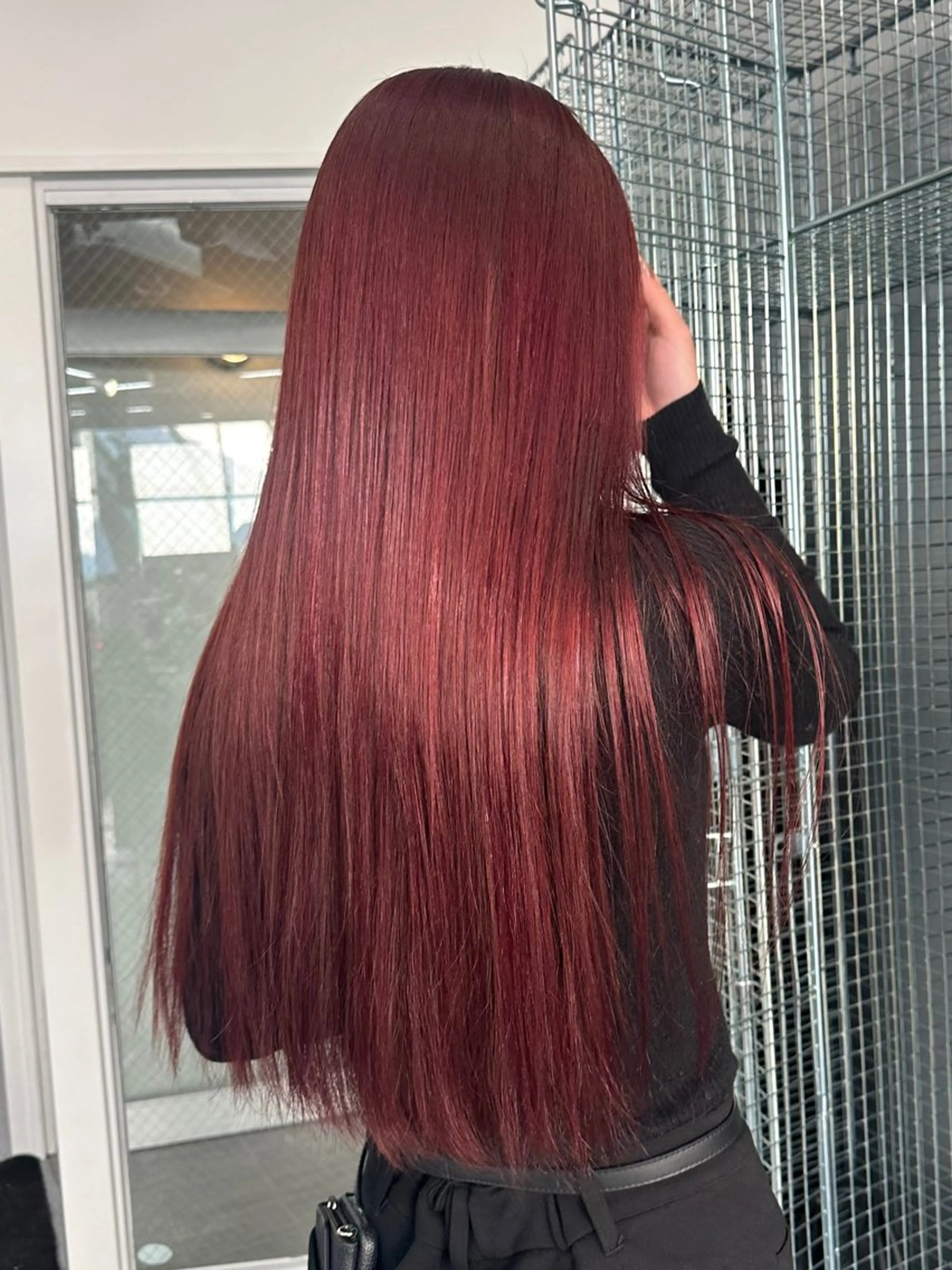 ロング ヘアカラー トリートメント 岩元 愛美のヘアスタイル