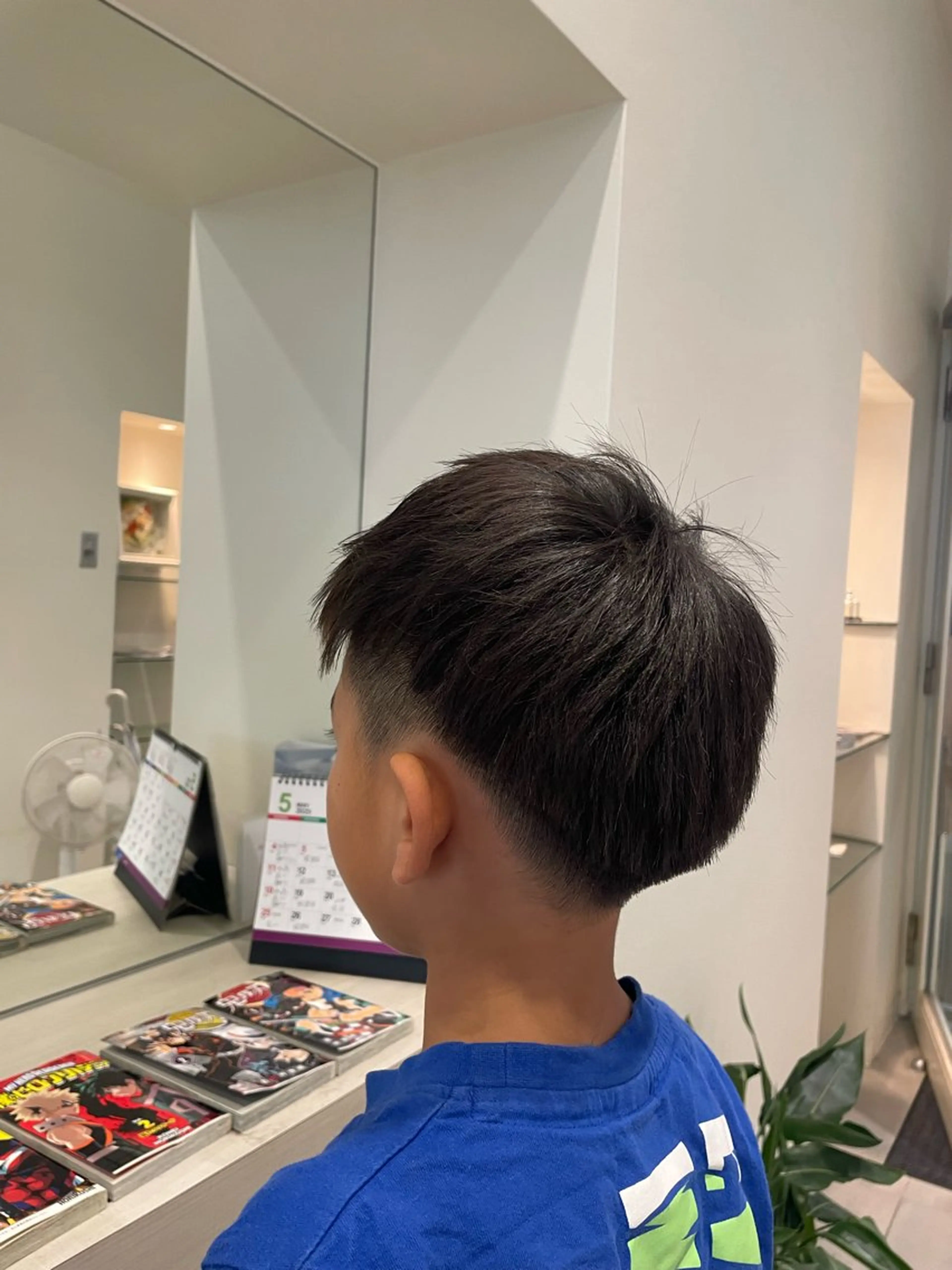 メンズ キッズ カット 平 真亜里のヘアスタイル