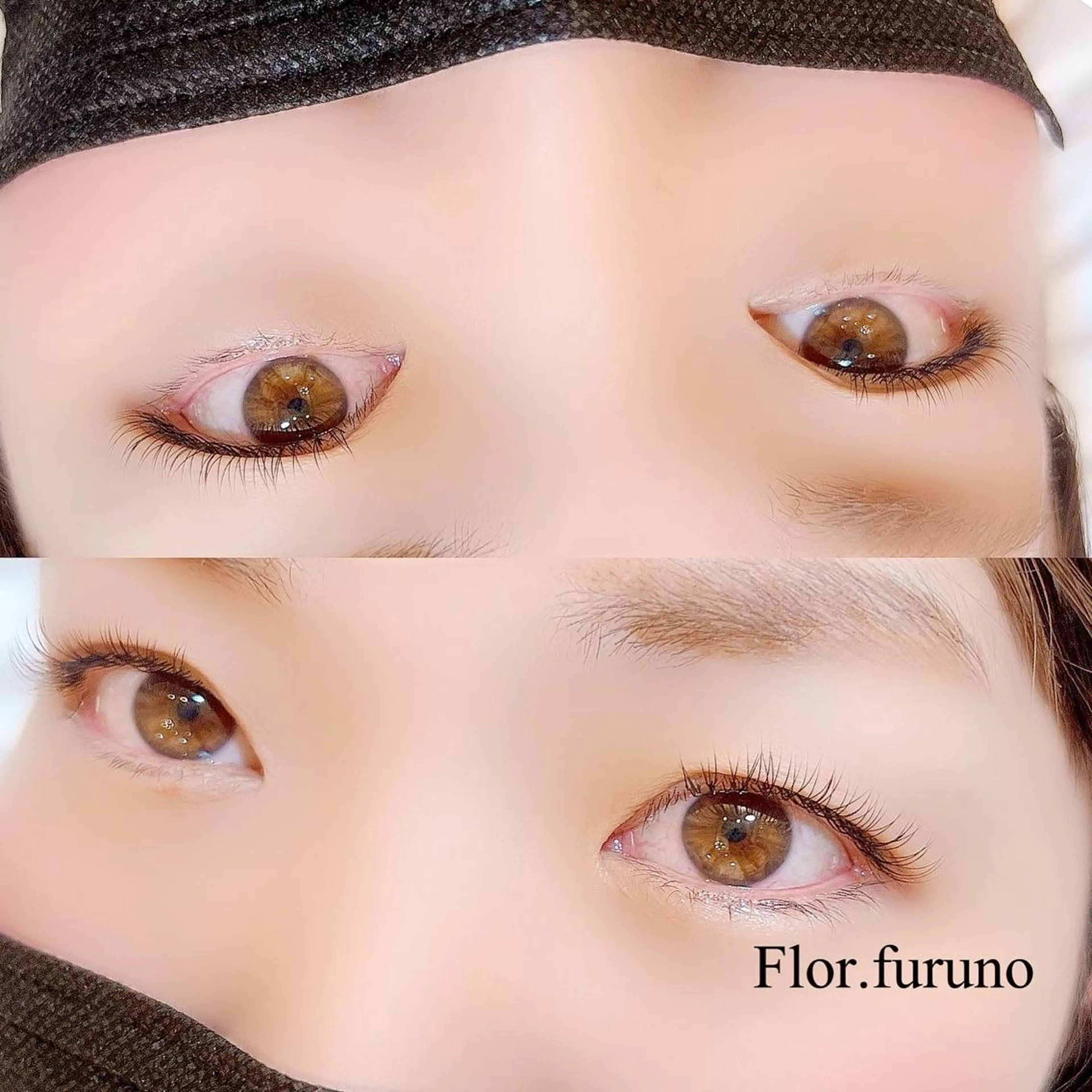 マツエク・マツパ アイブロウ 付け放題 フラットラッシュ Flor上大岡 ＊フルノ リナ＊のマツエク・マツパデザイン
