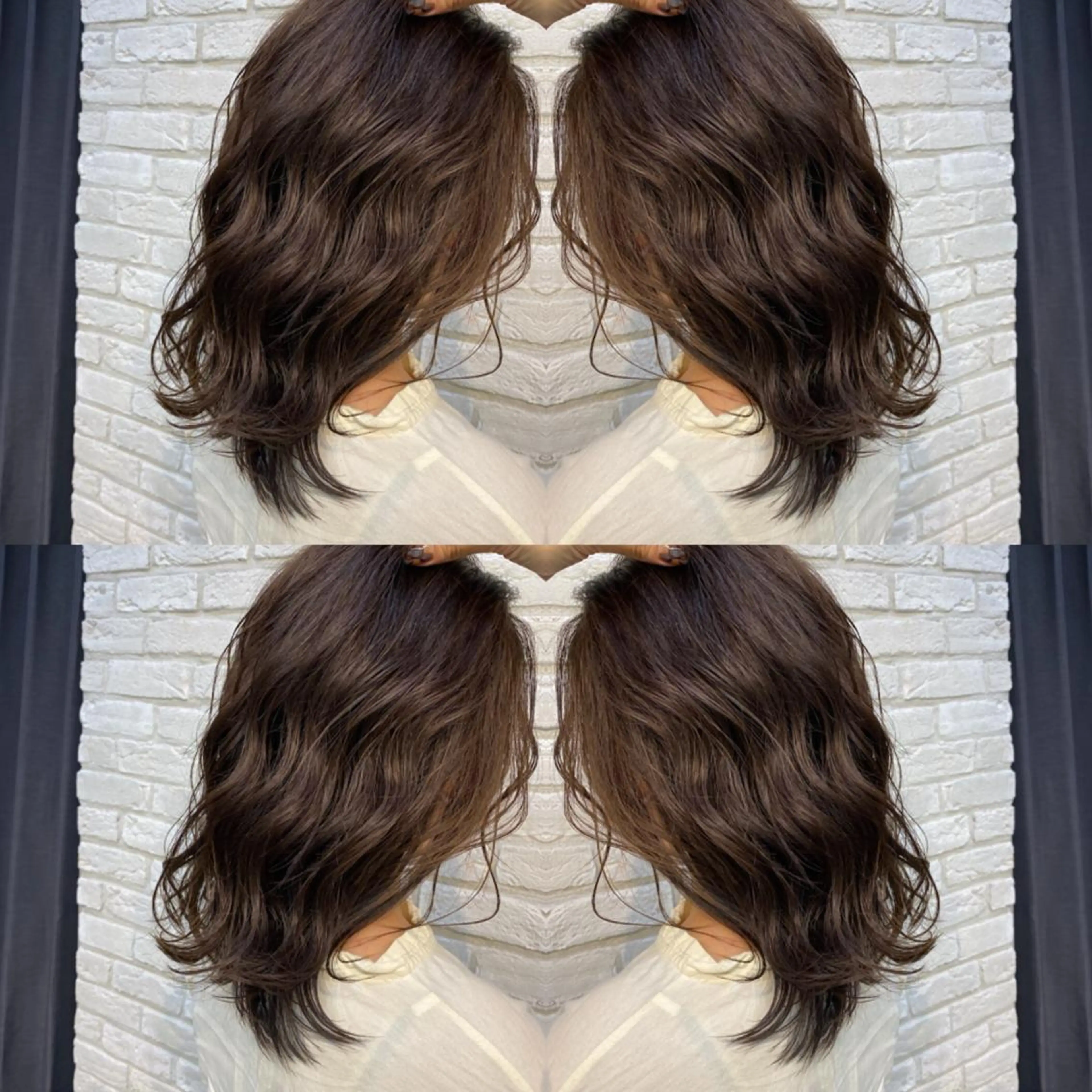 ミディアム アッシュ アッシュブラウン ココロ☀️ CLUTCH天王寺店のヘアスタイル