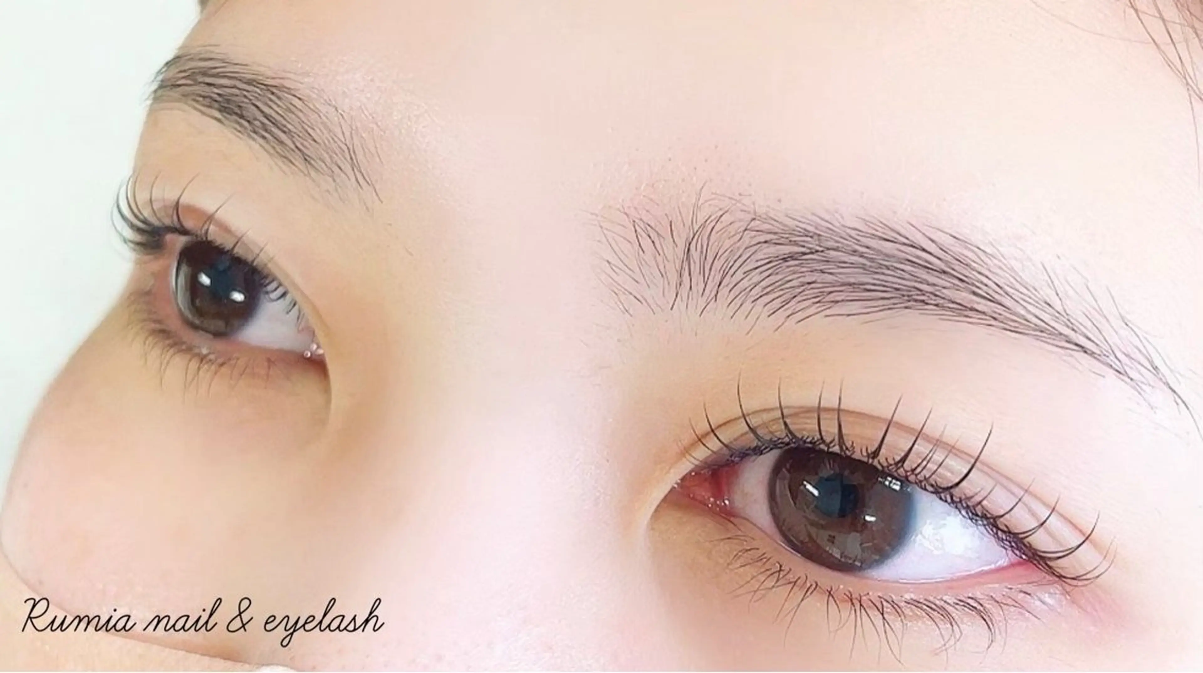 マツエク・マツパ 韓国風マツエク ナチュラル パリジェンヌラッシュリフト まつげパーマ 一重×まつ毛パーマ Rumia Salonのエステ・リラクイメージ