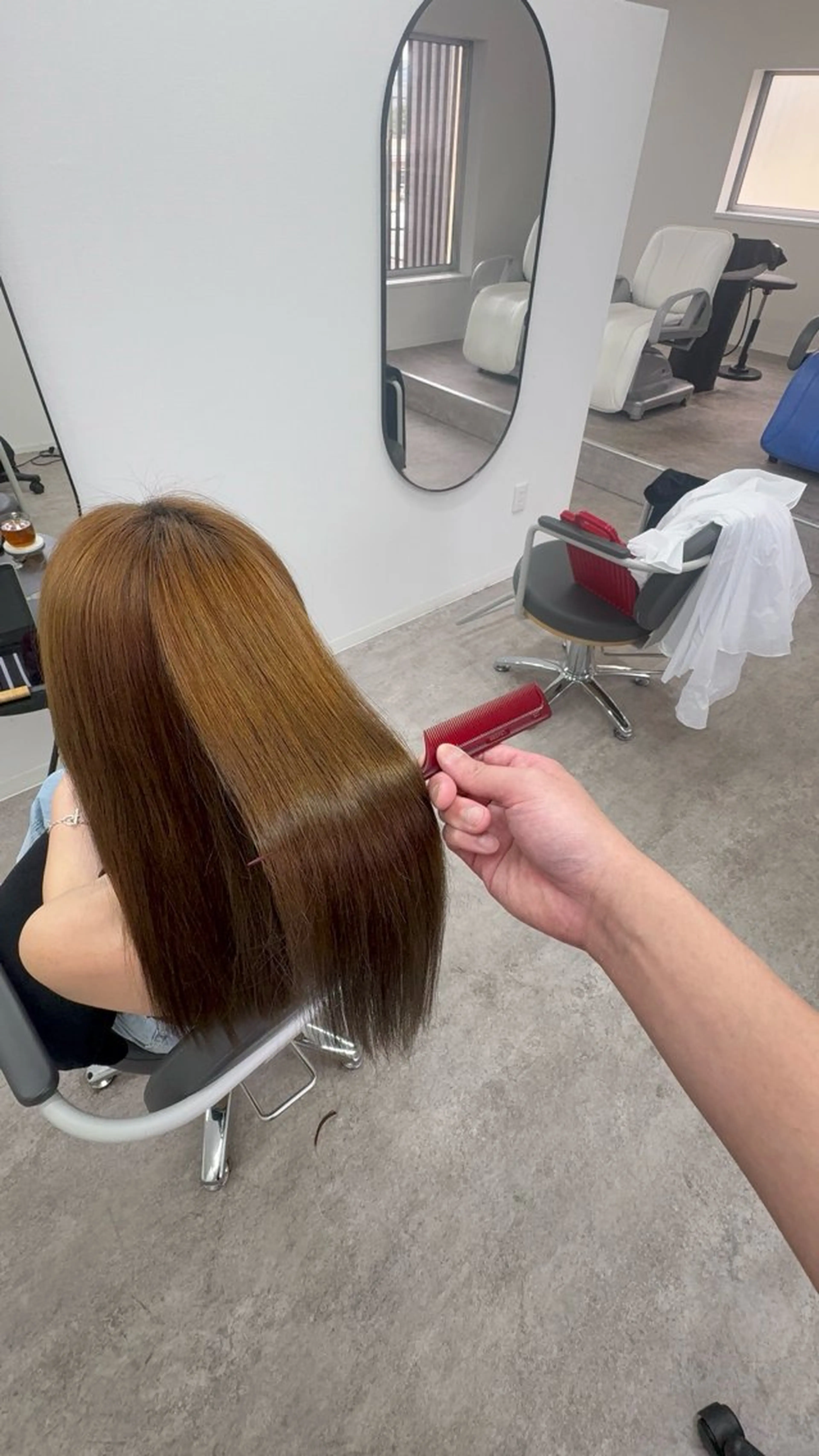 ロング 縮毛矯正 gram高岡/ yuyaのヘアスタイル