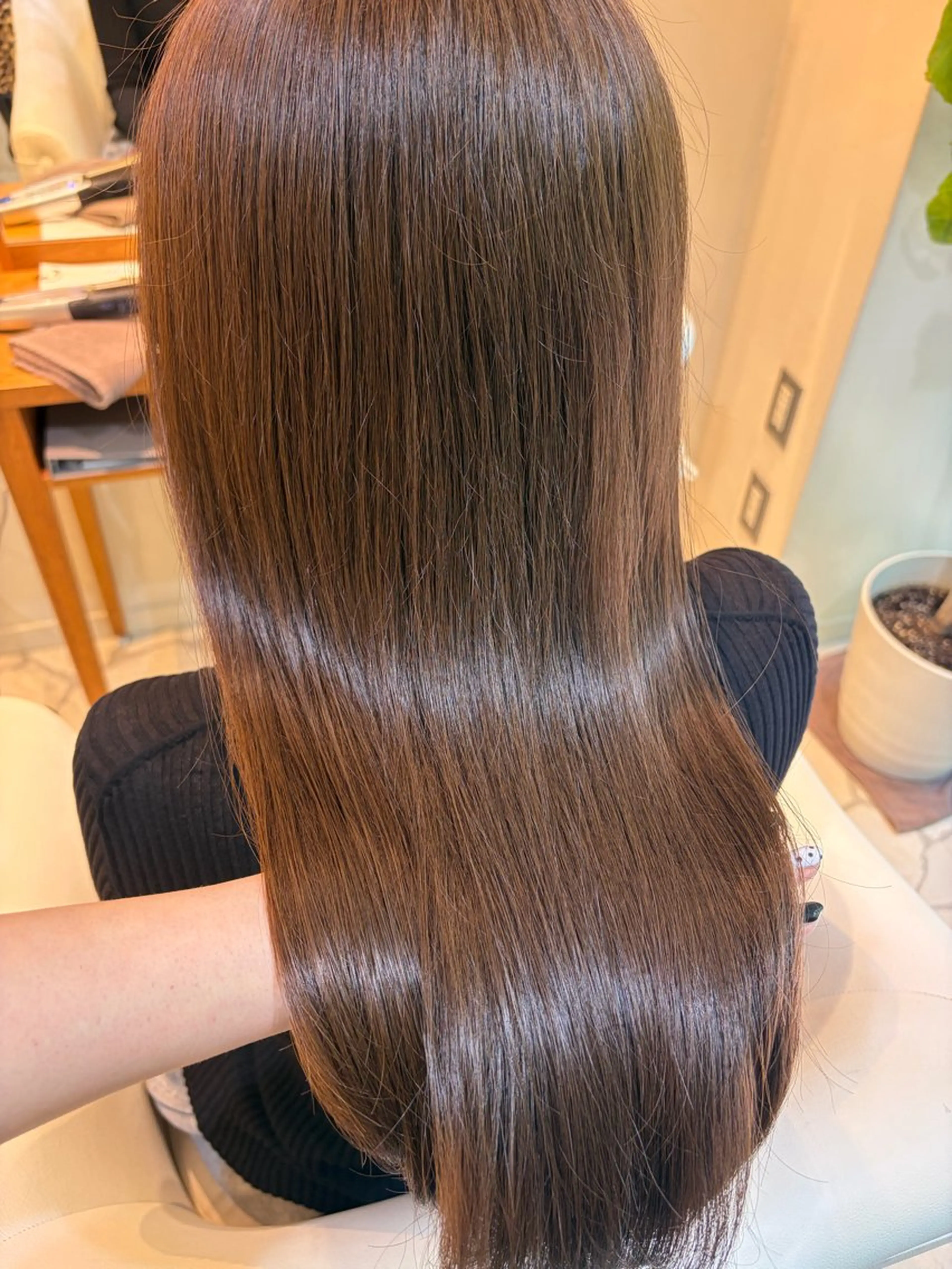 ロング カラー カット ヘアカラー トリートメント 久野紗愛 【髪質改善　艶髪】のヘアスタイル